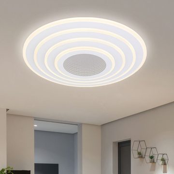 Globo LED Deckenleuchte, Leuchtmittel inklusive, Kaltweiß, Warmweiß, Neutralweiß, Tageslichtweiß, Smart Home Deckenleuchte LED CCT Wohnzimmer Smart Deckenlampe App-