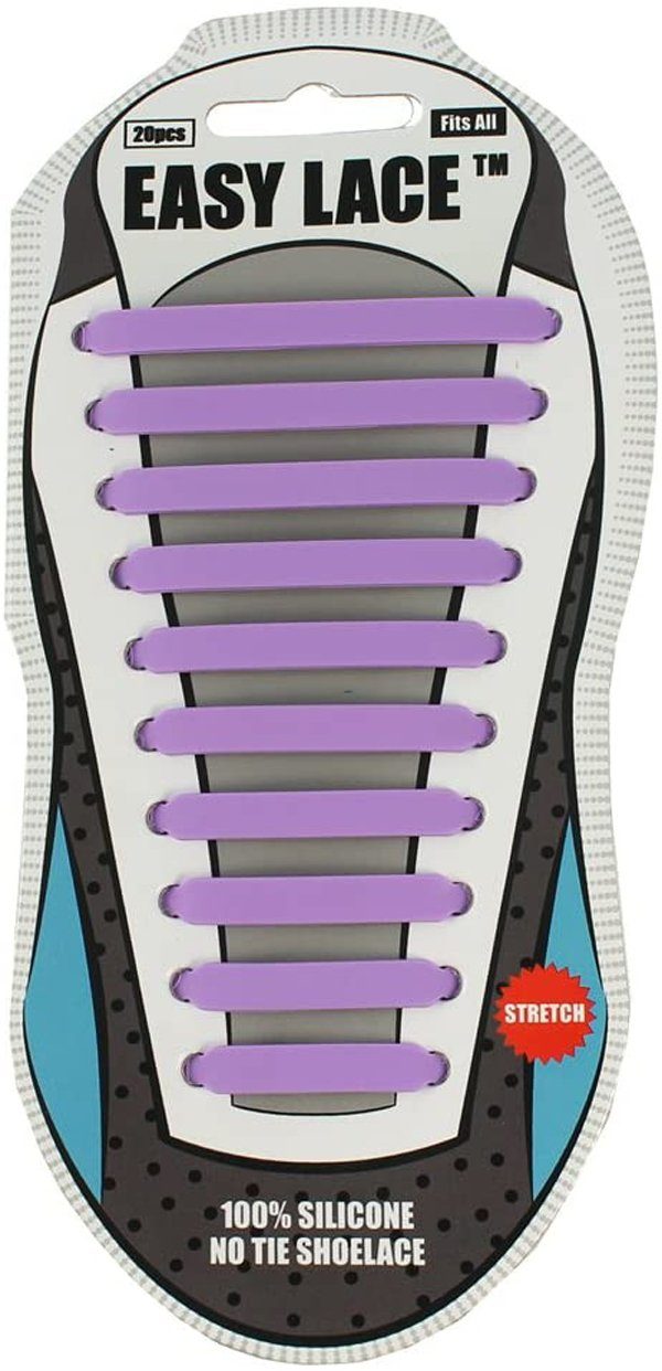 Easy Lace Schnürsenkel Schnürsenkel aus Silicon Purple