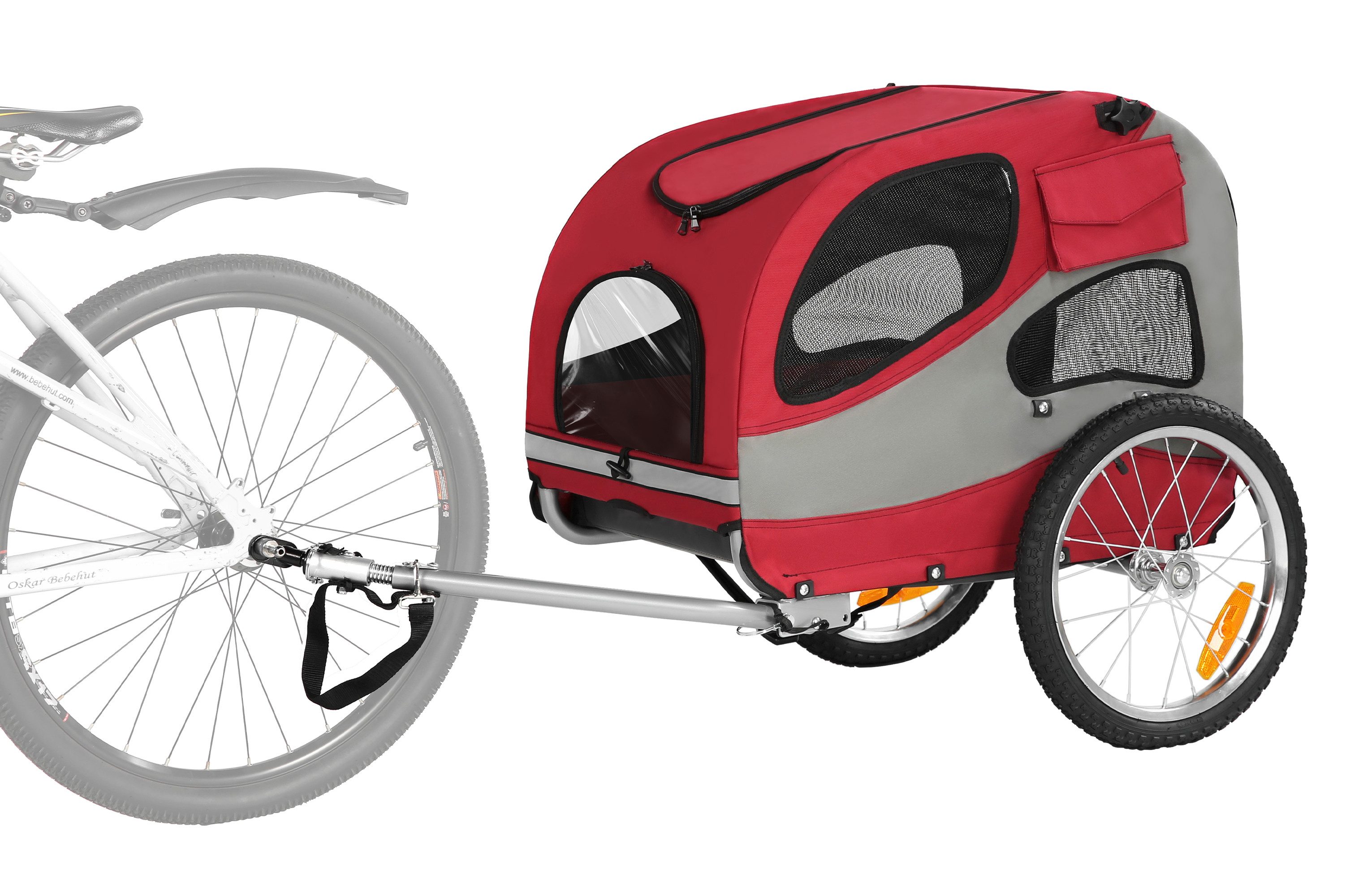 Fine Life Pro Fahrradlastenanhänger Mittlerer Haustier-Fahrradanhänger, Tragfähigkeit 30 kg