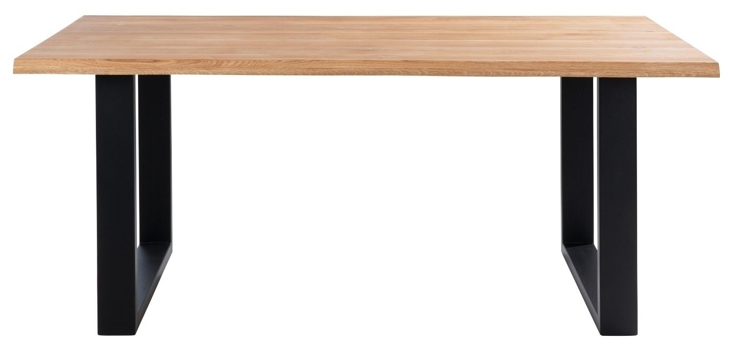 LIV'IN Esstisch MODENA, Eiche massiv, Metallgestell, B 180 x T 100 cm