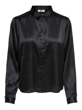 JACQUELINE de YONG Blusenshirt Elegante Satin Bluse Langarm Tunika Hemd Business JDYFIFI 4470 in Schwarz