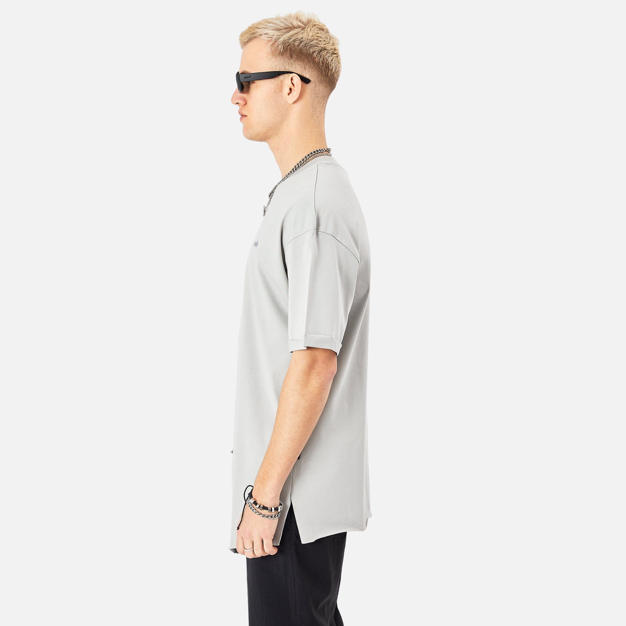 COFI Casuals T-Shirt Herren ZIP T-Shirt 320gsm 100% Cotton Oversize Fit