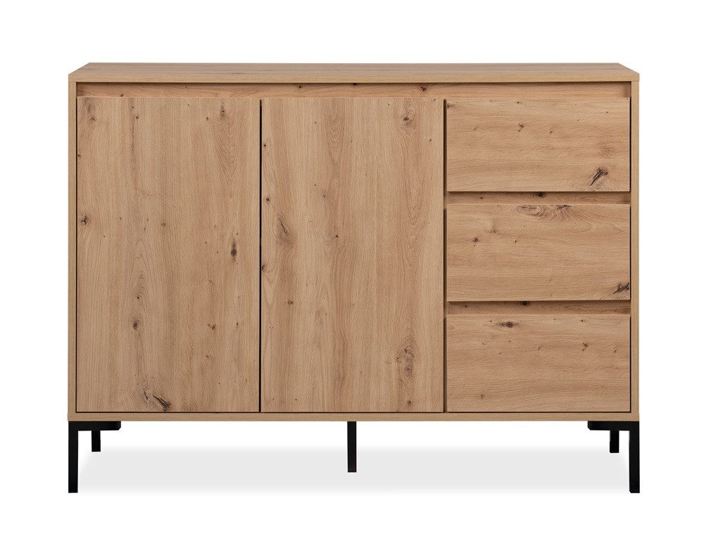 Finori Sideboard Kommode Korsika mit Schubkästen, Artisan Oak