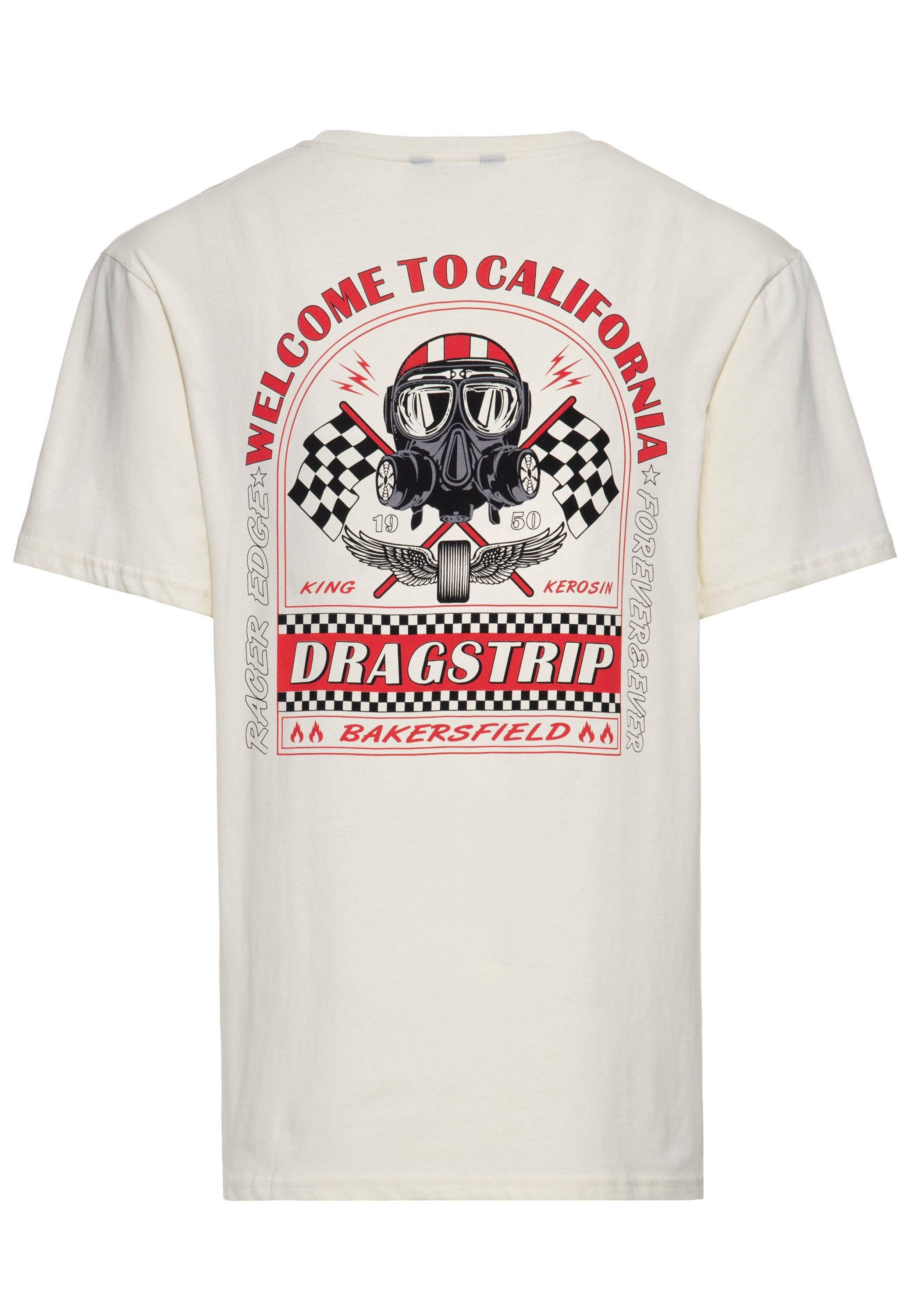 KingKerosin Print-Shirt Dragstrip (1-tlg) mit Rückenprint