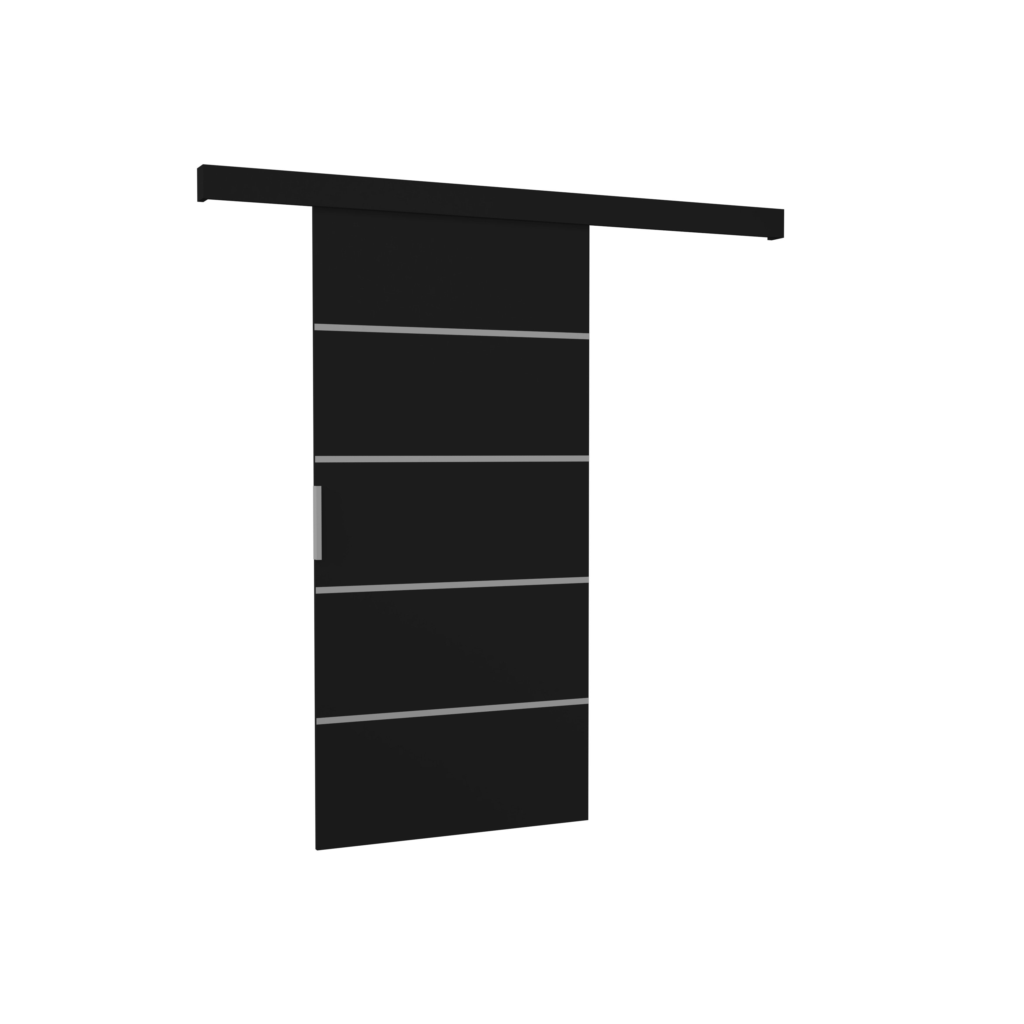 MOEBLO Schiebetür Biscitto (moderne Schiebetür aus 16 mm Laminat, platzsparend, universell links/rechts montierbar, Schiebetüren Gleittüren Schiebetüre Türen auf Schiene Türen), (BxHxT): 76/86/106 x 205 x 1,6 cm