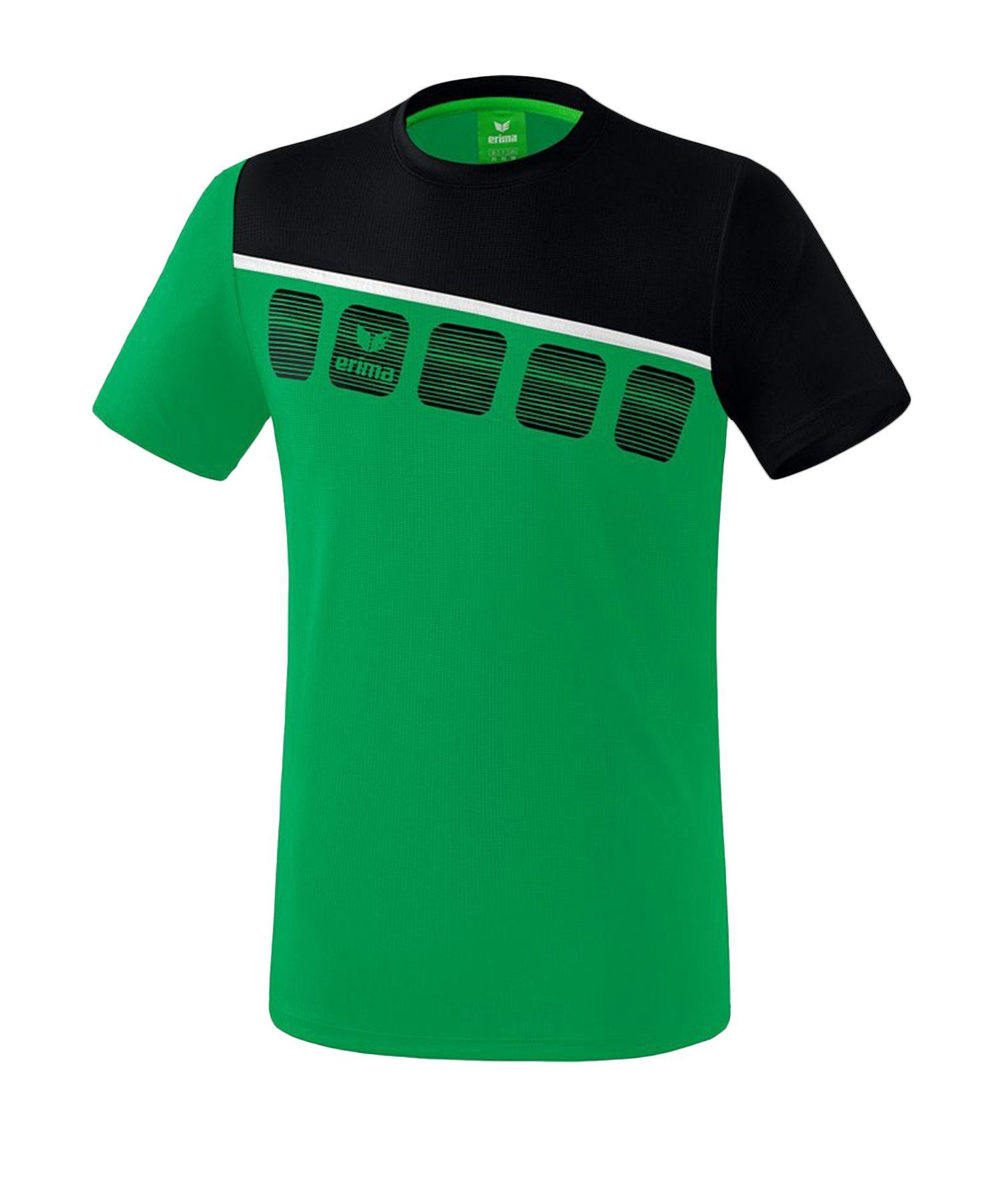 Erima T-Shirt 5-C T-Shirt Kids default GruenSchwarzWeiss