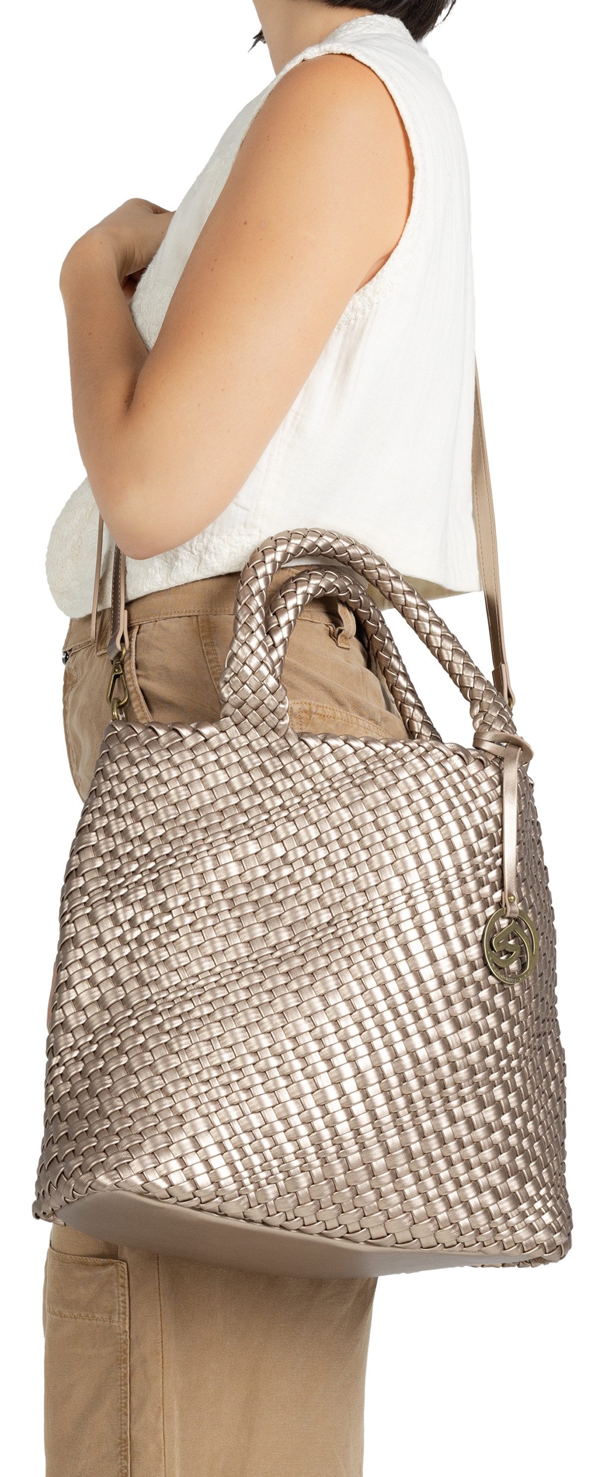 Remonte shoulder bag, women's handbag, shoulder bag with removable inner pocket