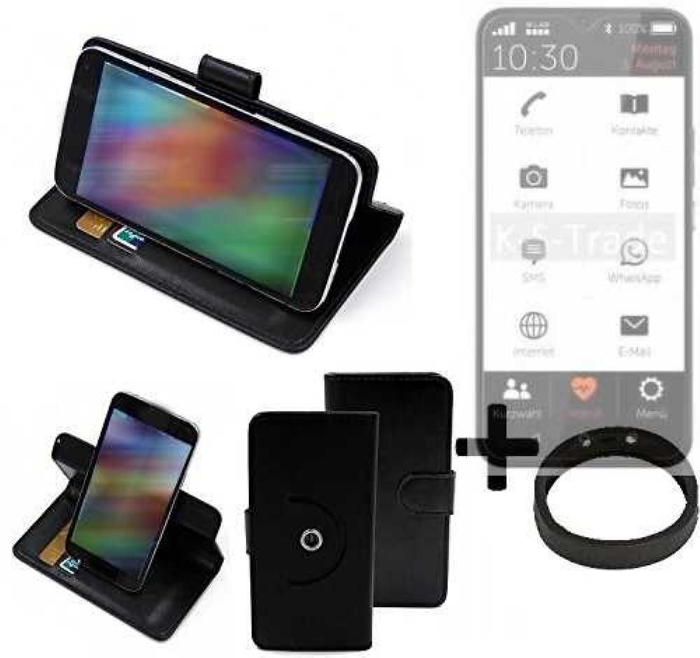 K-S-Trade Handyhülle für Gigaset GS5 Senior, Case Schutz Hülle + Bumper Handy Hülle Flipcase Smartphone Cover