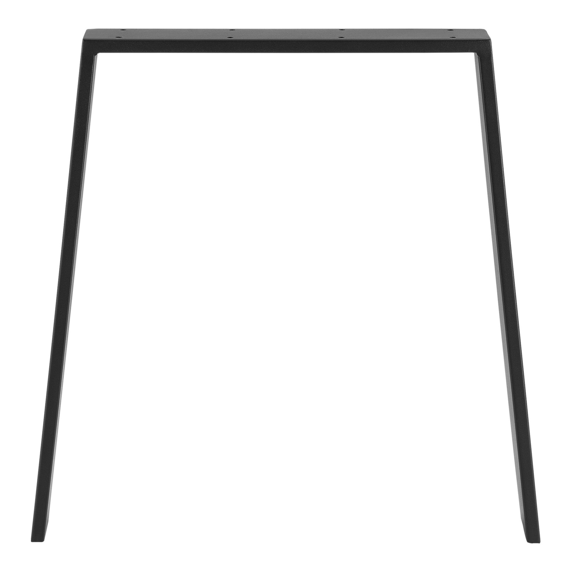 en.casa Tischgestell, »Kraftisried« 2er Set Tischkufen 55/70x72cm Schwarz