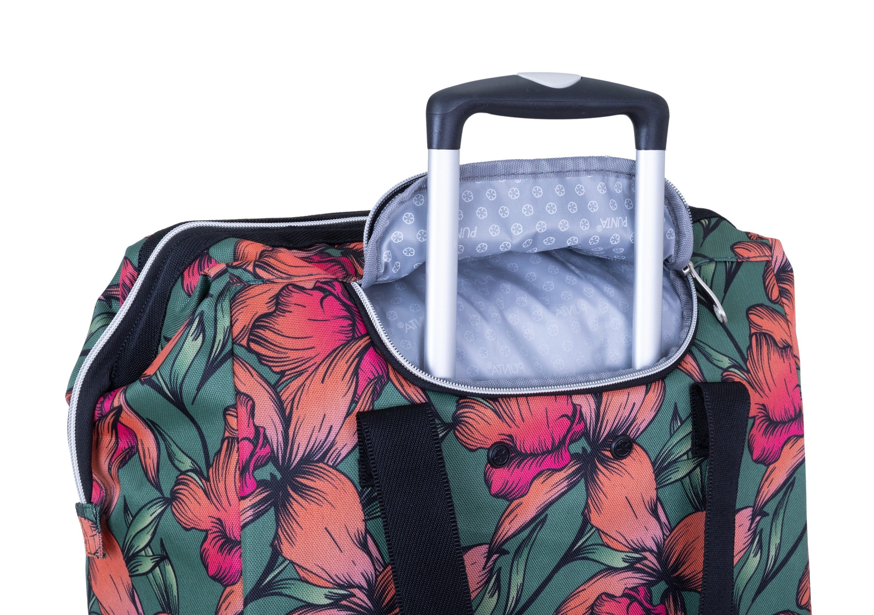 PUNTA Einkaufstrolley Big Wheel große Räder 40 Liter Einkaufsroller, Trolley Shopper Einkaufskorb Einkaufstrolly 10303 + Thermo Tasche