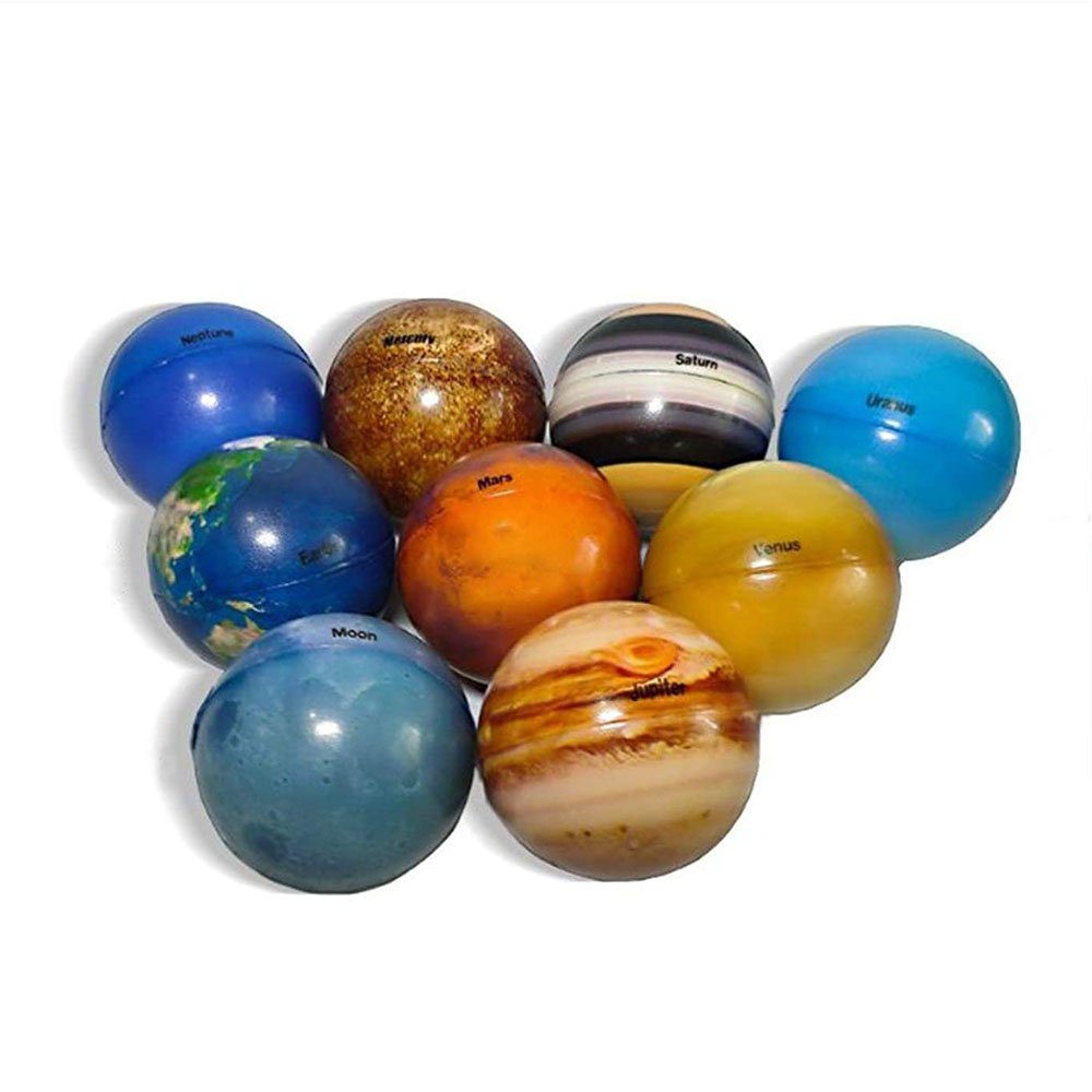 Jormftte Flummi Planet Ball Spielzeug Sonnensystem Ball Sensorik