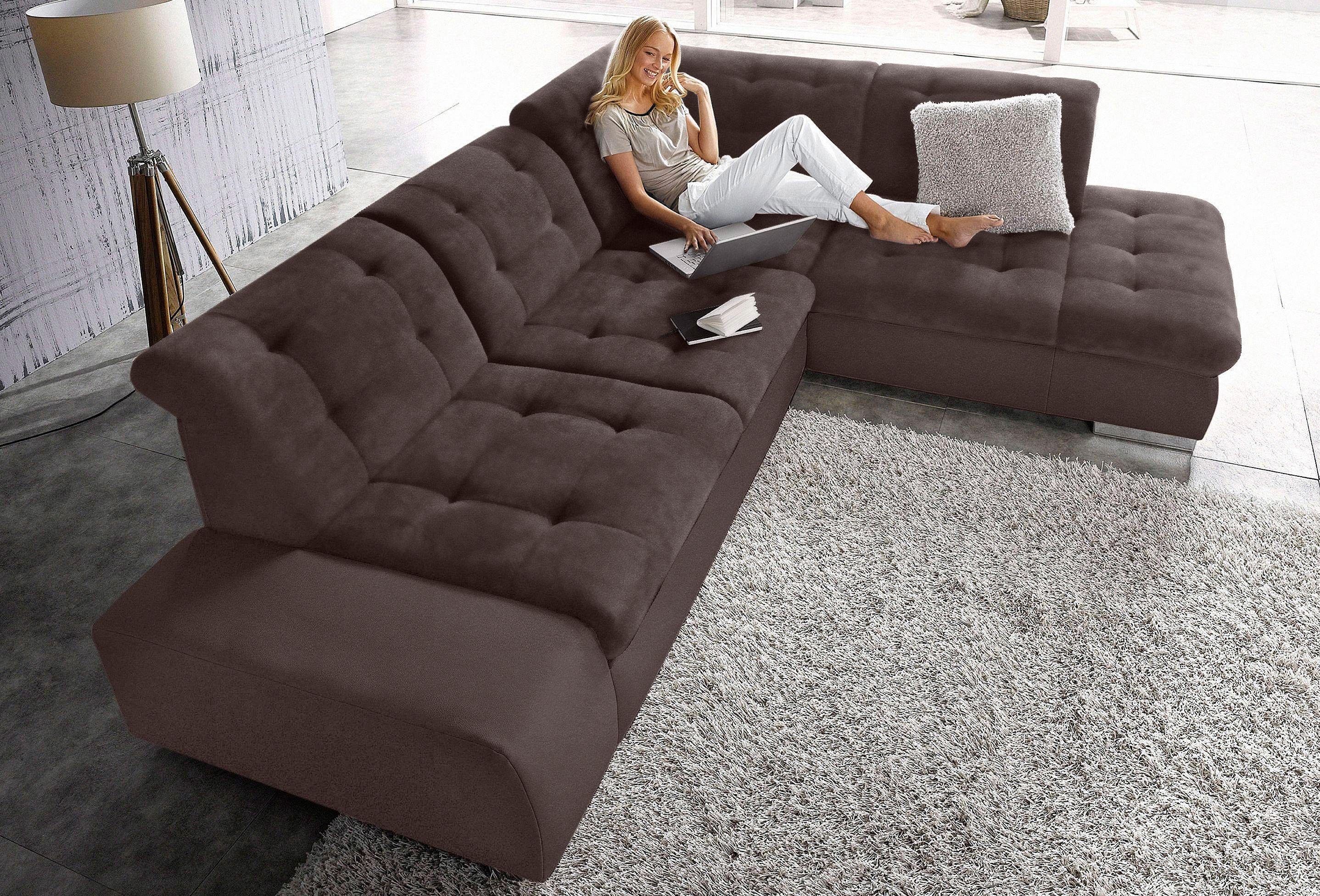 sit&more Ecksofa Pale L-Form, inklusive Kopfteilverstellung, günstig online kaufen