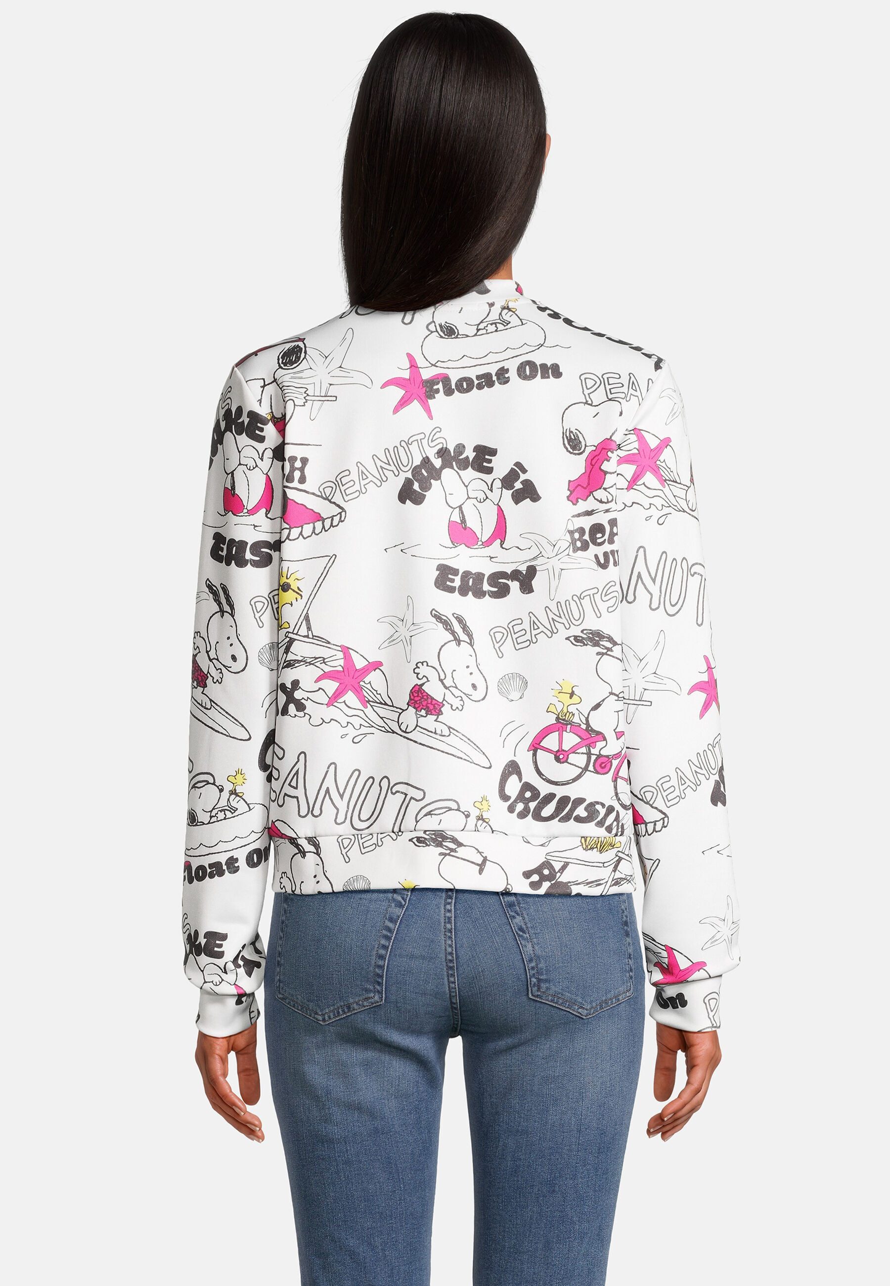 Frogbox Sweatjacke mit Print
