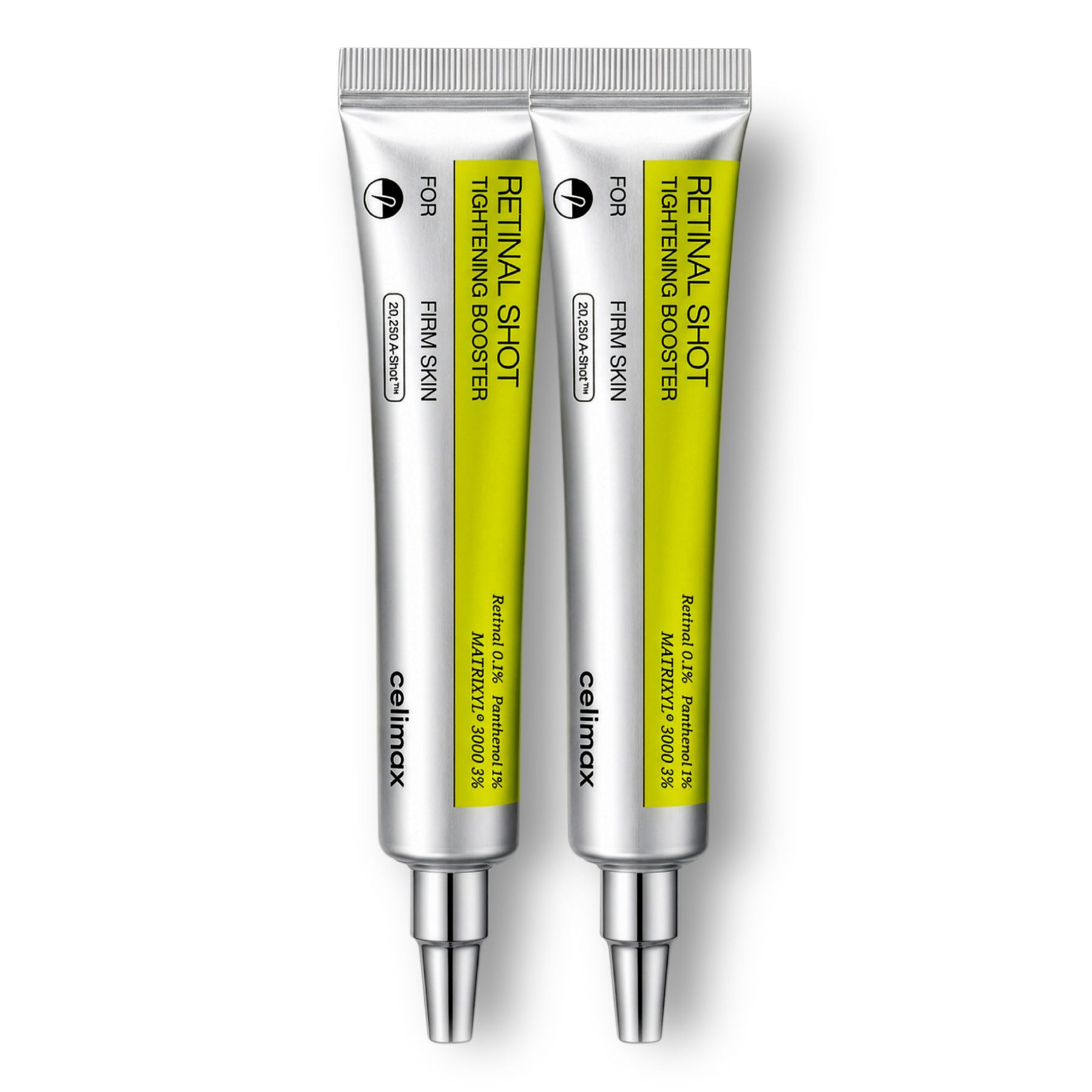 celimax Gesichtsserum Anti-Aging Anti-Falten Serum Celimax Retinal Shot Tightening Booster, 2-tlg., Serum, Retinal, Faltenreduzierer, Anti-Falten