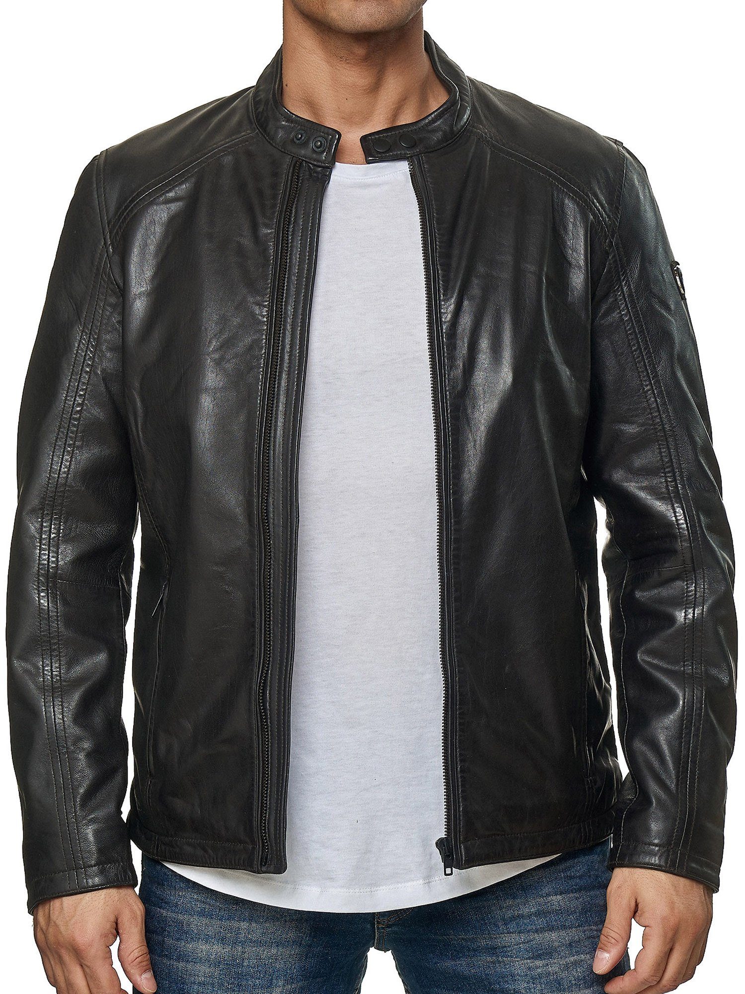 Tazzio Lederjacke 19707 moderne & zeitlose Echtleder Jacke