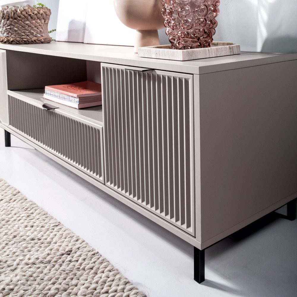 Lomadox Wohnwand LAURO-161, (4-St., Kommode Vitrine Wandregal Lowboard), Wo günstig online kaufen