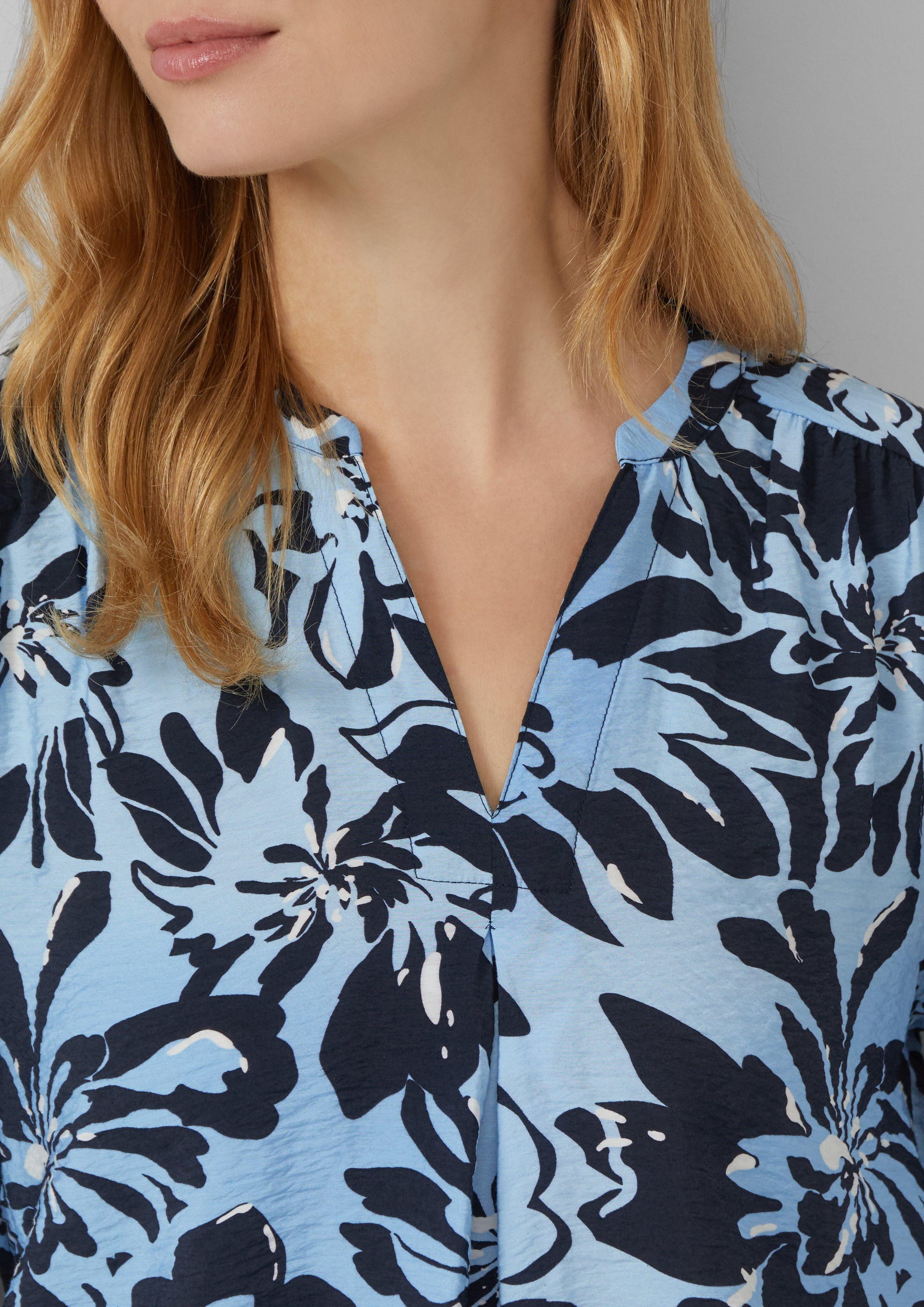 s.Oliver Langarmbluse Viskosemix-Bluse im Relaxed Fit günstig online kaufen