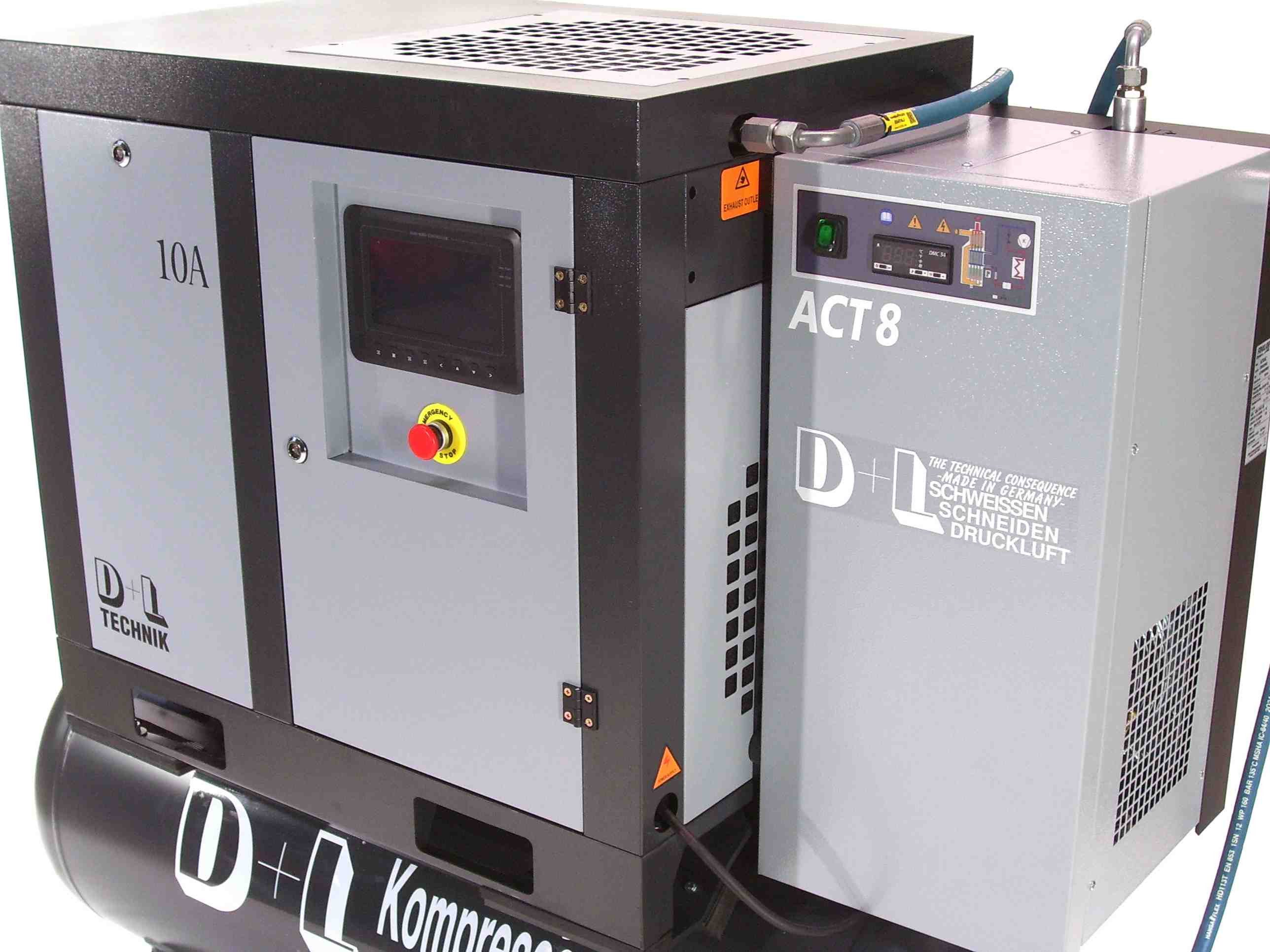Apex Kompressor Schraubenkompressor 950/10/500 7,5kW 950L 10bar mit Trockner, 1-tlg.