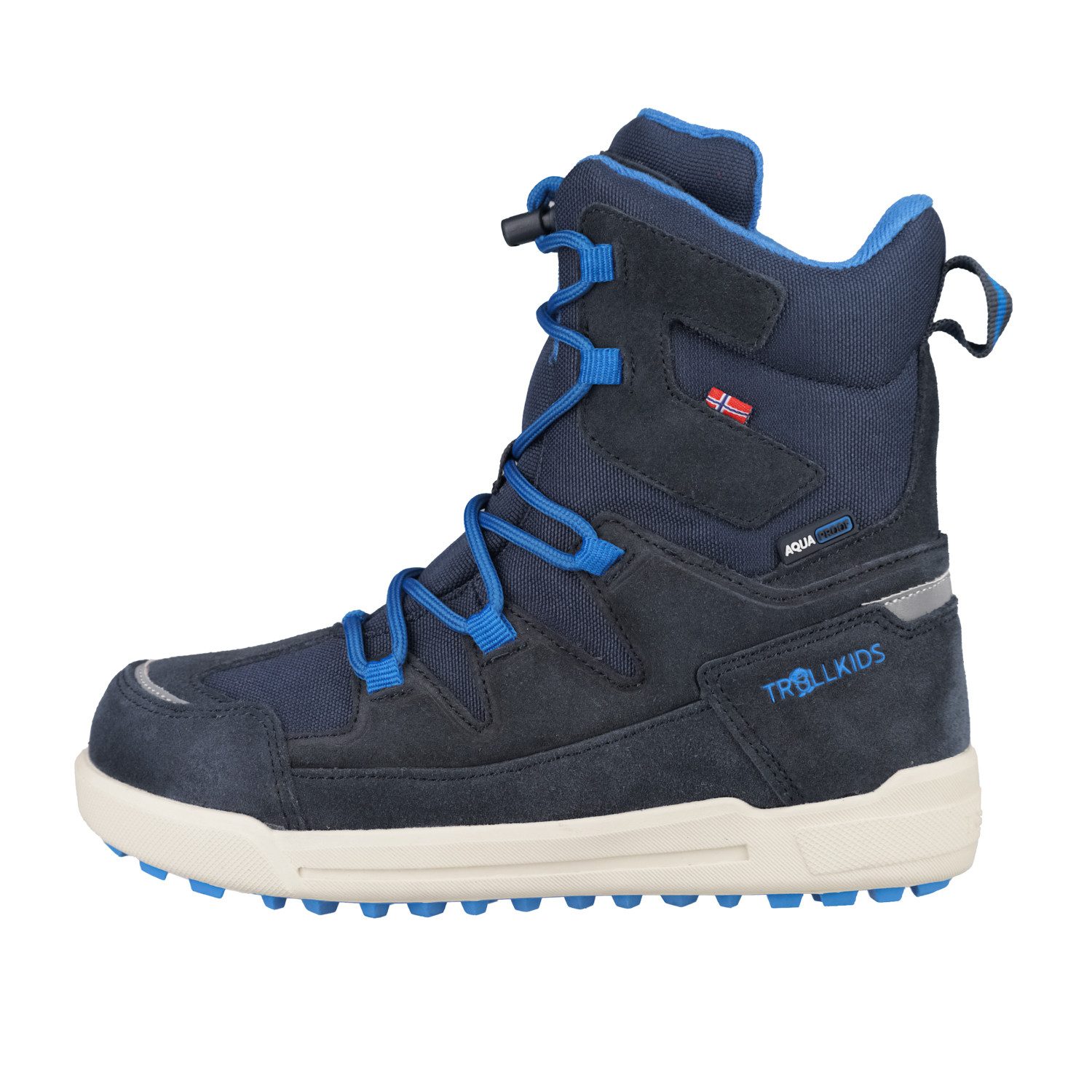TROLLKIDS KIDS FINNMARK WINTER BOOTS Winterstiefel wasserdicht, Schnellverschluss mit Schnürsenkel