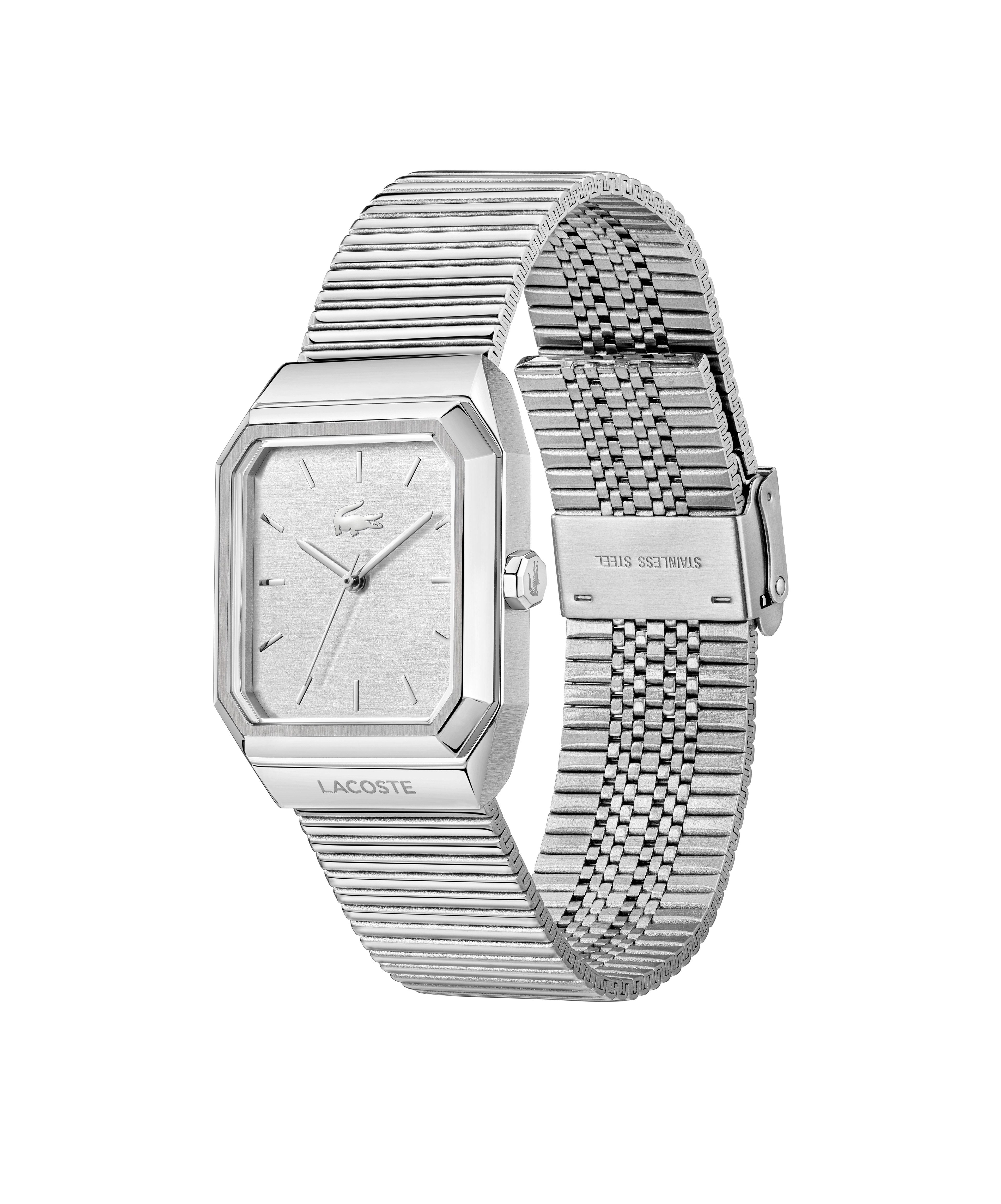 Lacoste Quarzuhr RENE 2011500, Armbanduhr, Damenuhr, Herrenuhr, Edelstahlarmband, analog