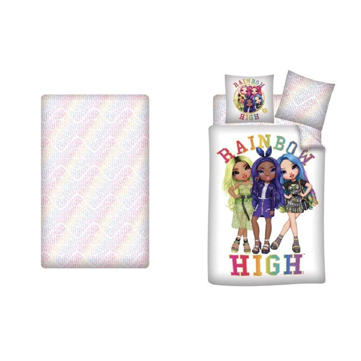 Rainbow High Bettwäsche Bettwäsche-Set mit 1x Bettbezug & 1x Kissenbezug & günstig online kaufen