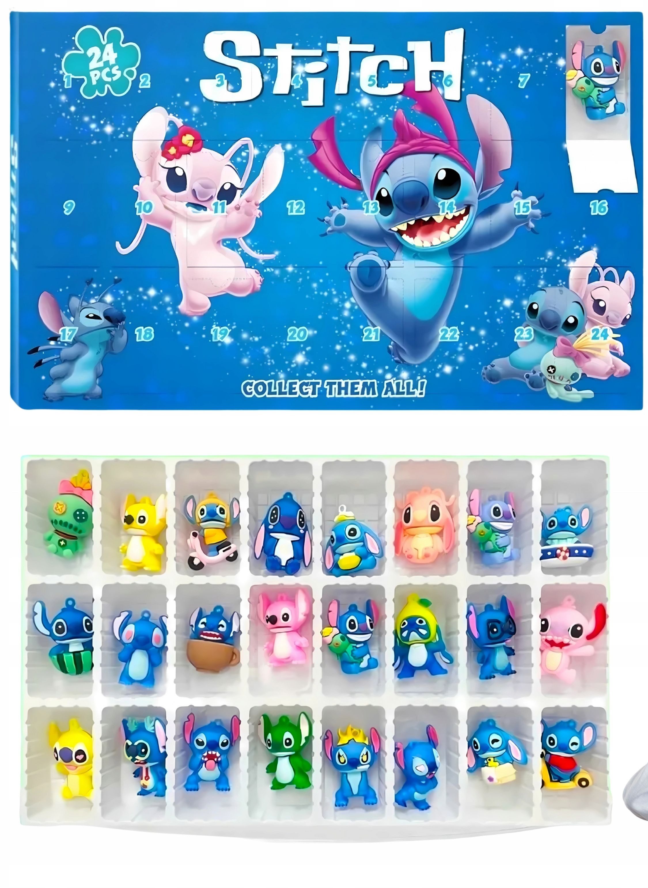 Festivalartikel Adventskalender Disney Lilo & Stitch Adventskalender – 24 Figuren Überraschungen (1-tlg) – Bild 2 von 4