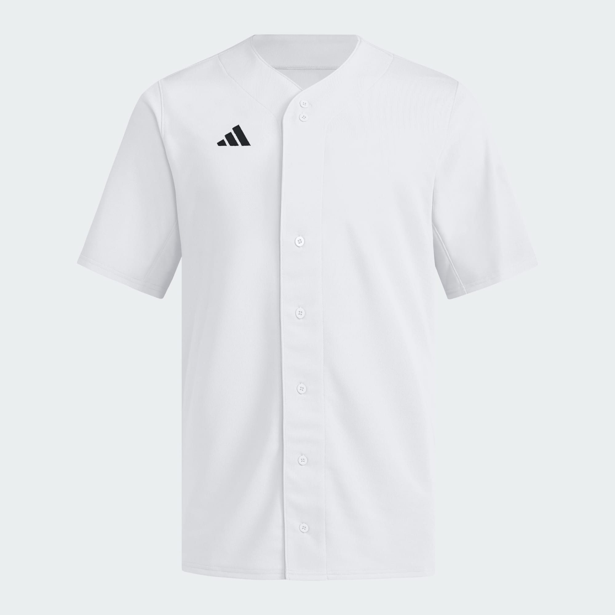adidas Performance T-Shirt IMPACT JERSEY MIT DURCHGEHENDER KNOPFLEISTE VORN (1-tlg)