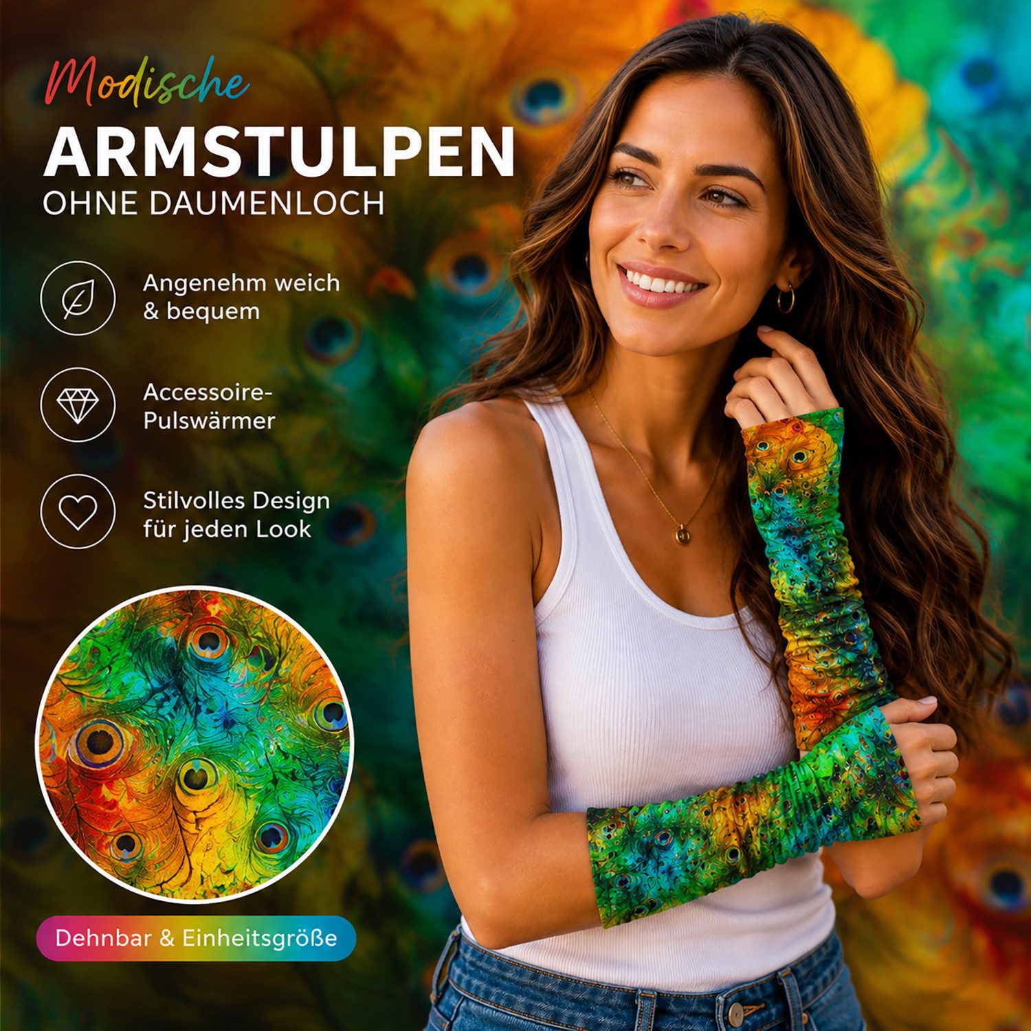 Britta Meier Armstulpen Viskose-Jersey Armstulpen, leicht und Top modisch, Marke Britta Meier Pulswärmer, auch zum Abdecken