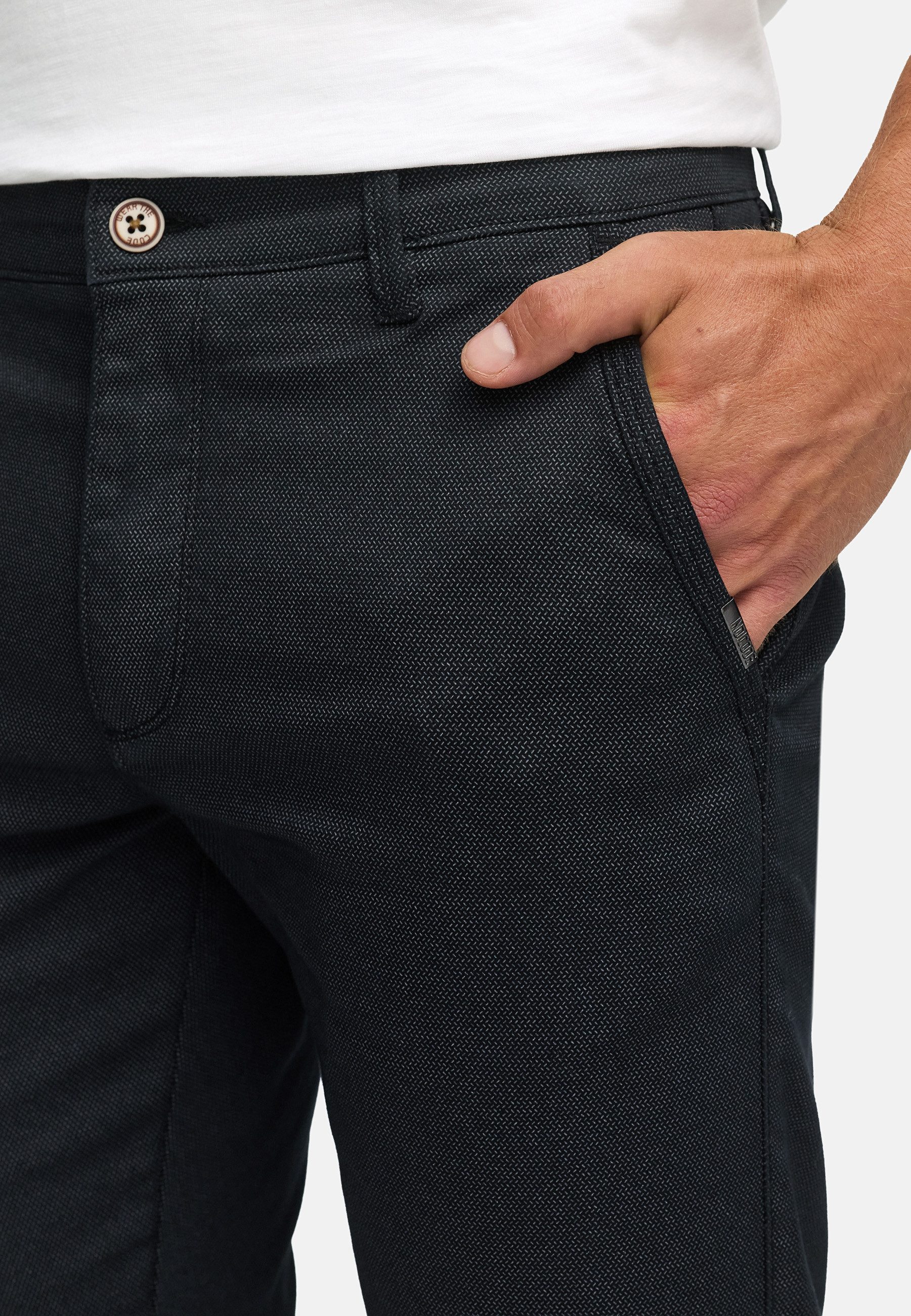 Indicode Chinohose Herren INDanina Chino Hose Herrenhose Chinohose im Regular Fit mit Stretchkomfort und zeitlosem Design