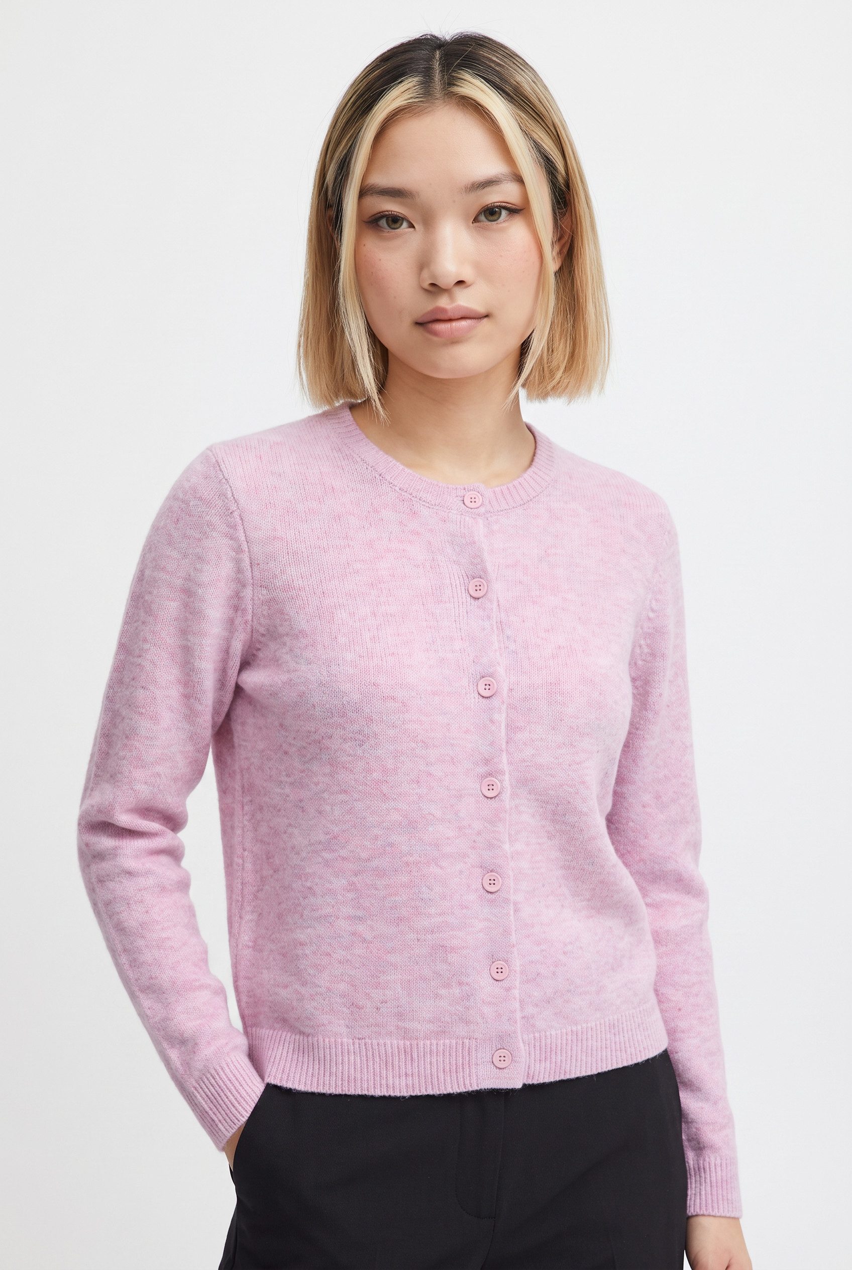 ONLY Strickjacke ONLOLIVIA LS O-NECK CARDIGAN CC KNT Materialmix, regular fit