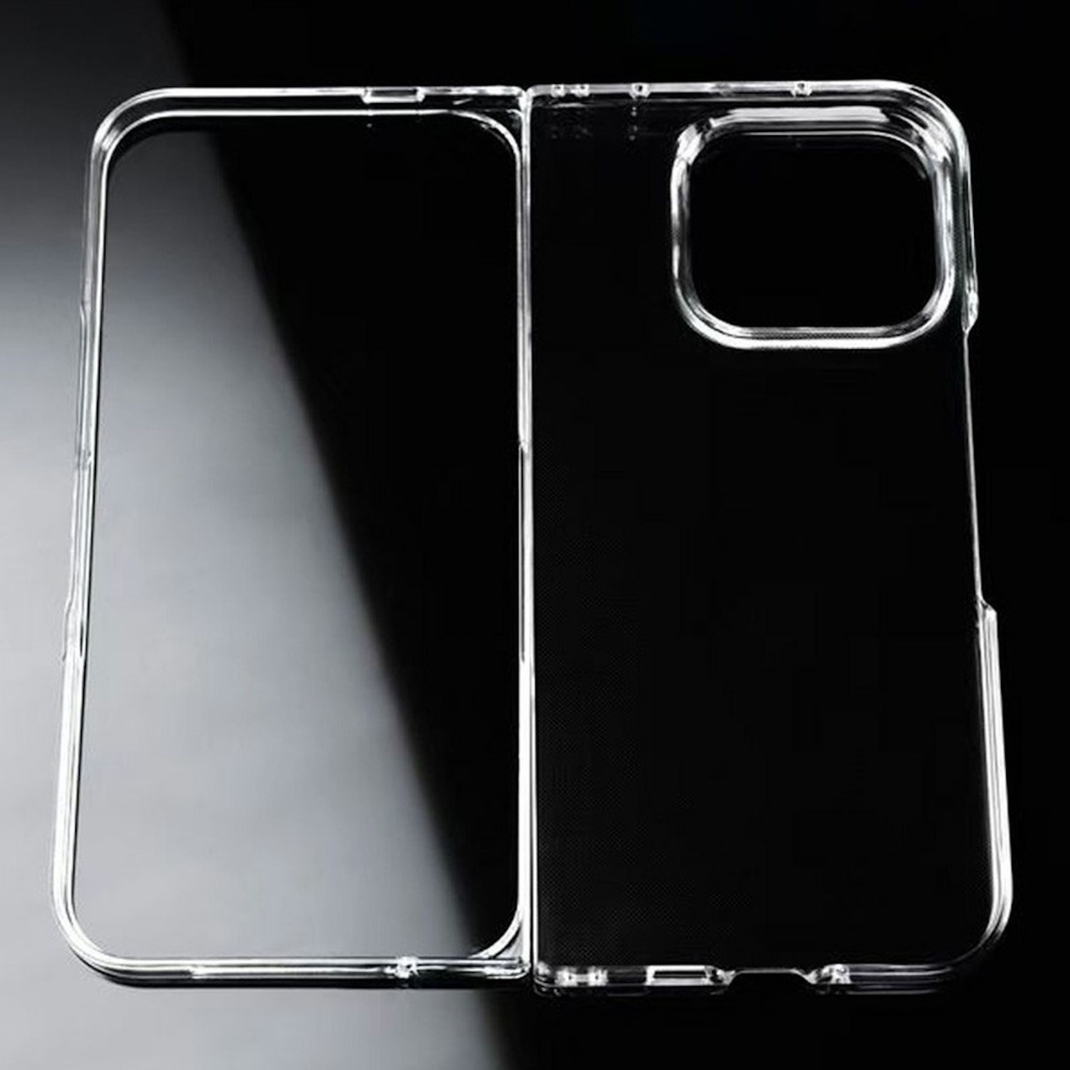 Wigento Handyhülle Stoßfest Kunststoff für Google Pixel 11 Pro Fold Transparent Case 8,00 Zoll, Schlankes Design, Hard PC, erhöhter Kamera Schutz