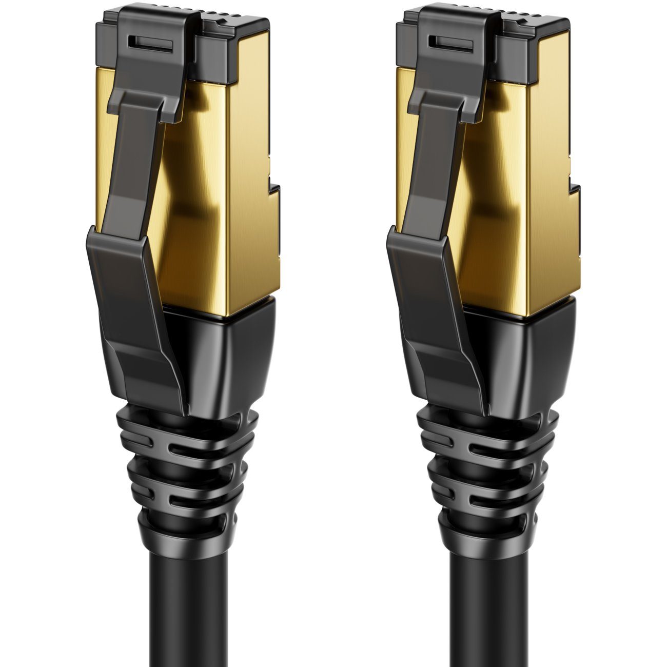 deleyCON deleyCON 10m CAT8.1 Patchkabel Netzwerkkabel RJ45 LAN DSL Kabel S/FTP LAN-Kabel