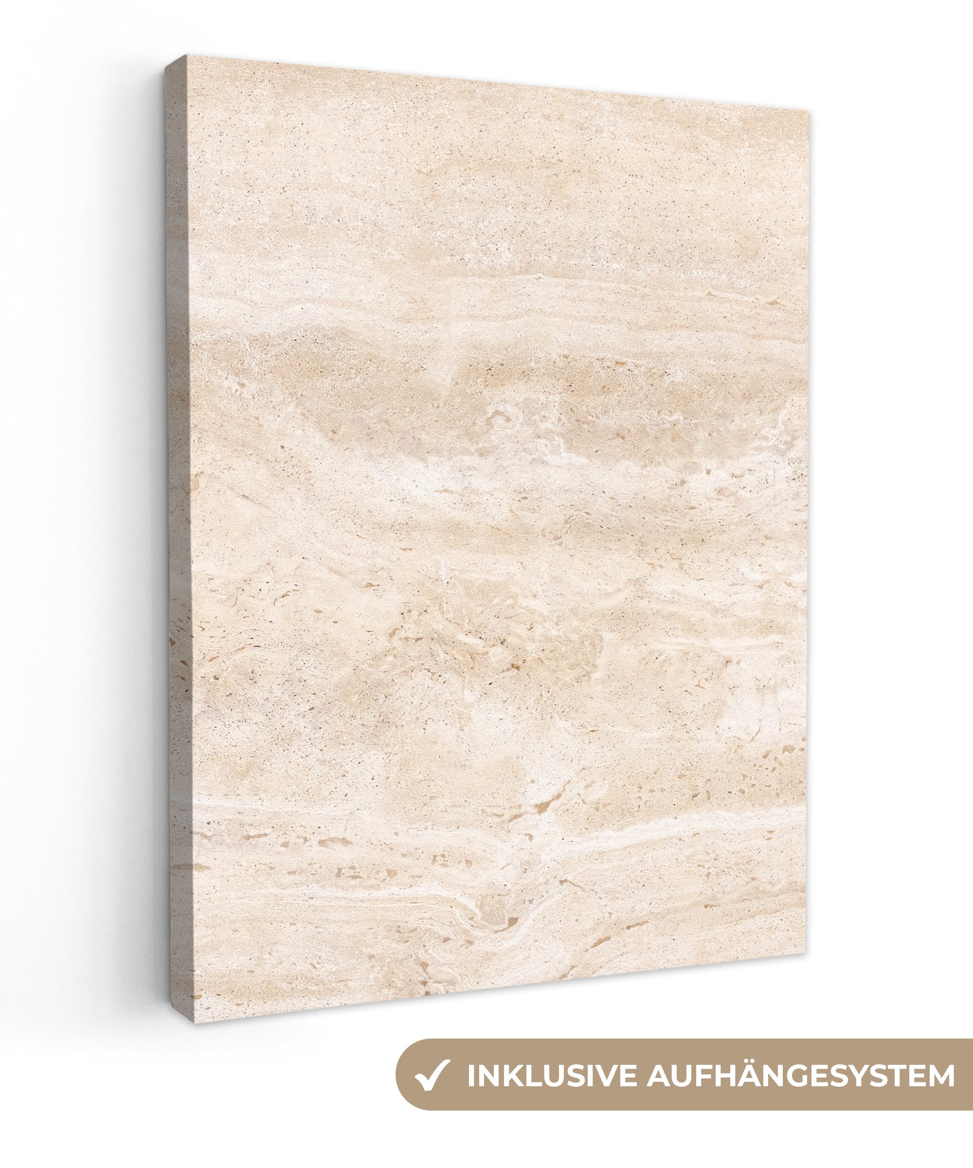 OneMillionCanvasses® Leinwandbild Marmor - Steine - Sand - Textur, Fotodruc günstig online kaufen