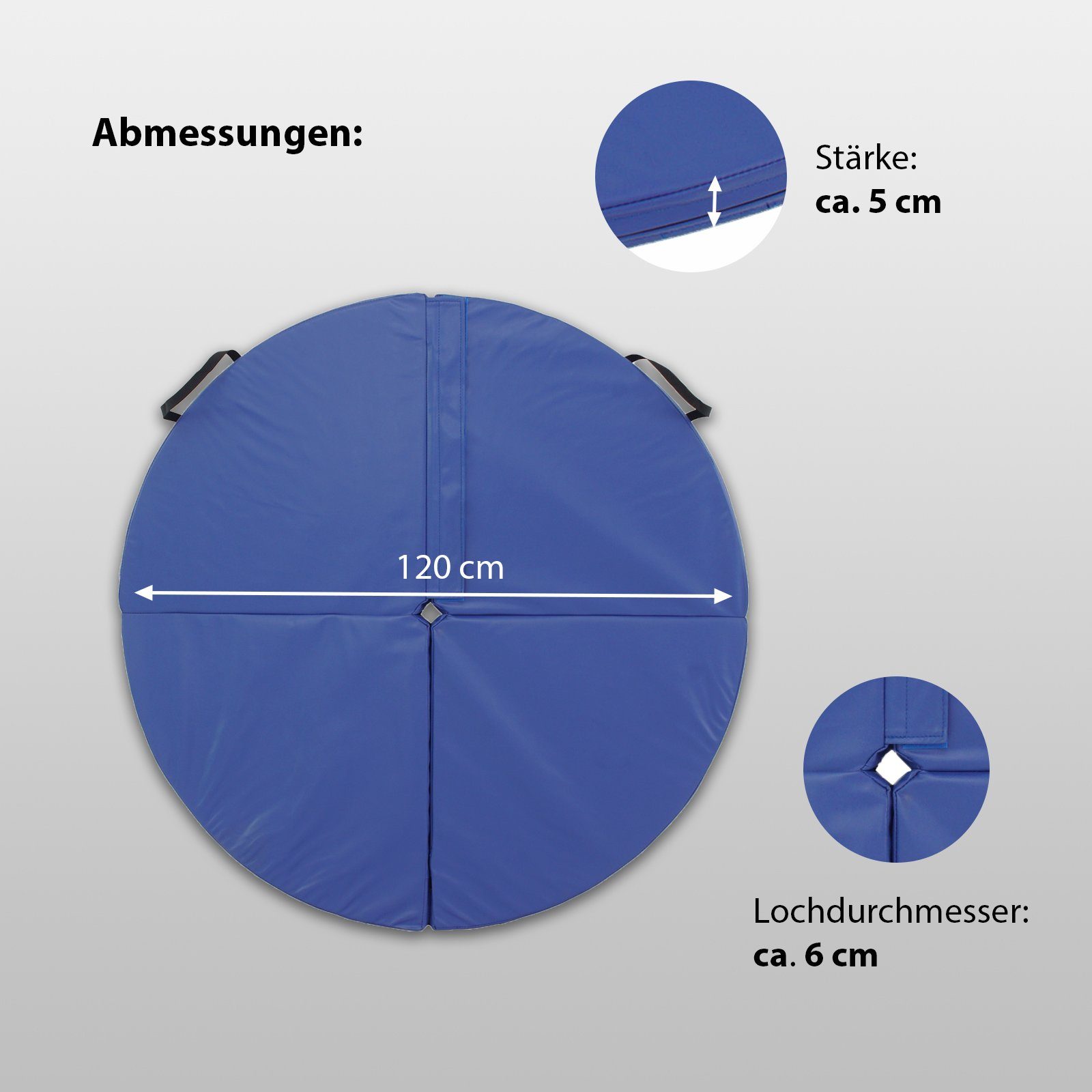 TRUTZHOLM Trainingsstation Pole Dance Matte 120cm Tanzstange Tanzstangenmatte Polematte Matte