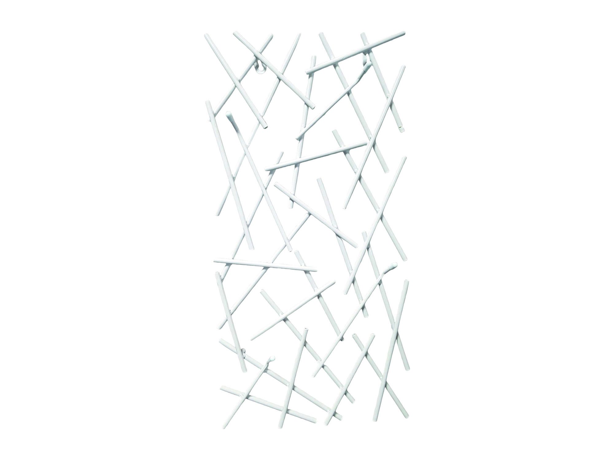 HAKU Шкафыhalter (1 St), Wandgarderobe modern weiß 30x60x5cm Stahlrohr