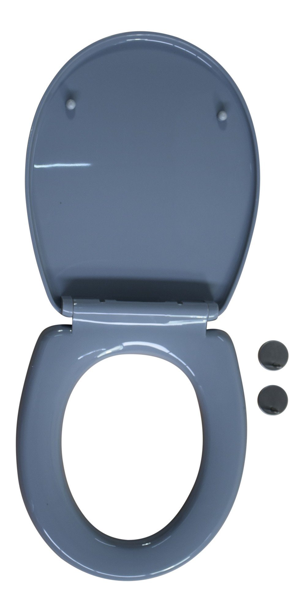 Jet-Line WC-Sitz WC Sitz mit Softclose Toilettensitz in grau WC Dec
