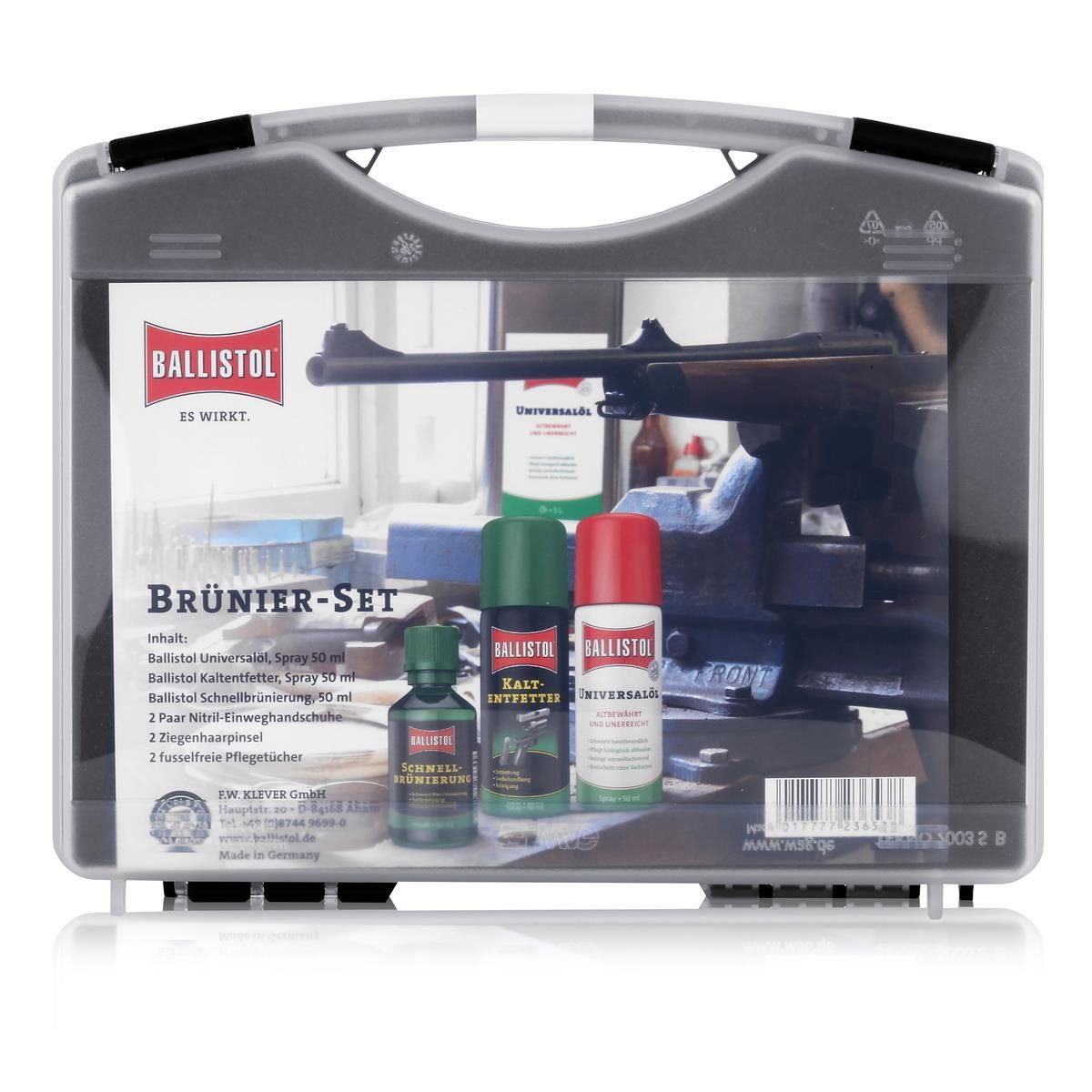 Ballistol Multifunktionsöl Ballistol BALLISTOL-Set Schnellbrünierung - Das Rundum-Paket (1er Pack