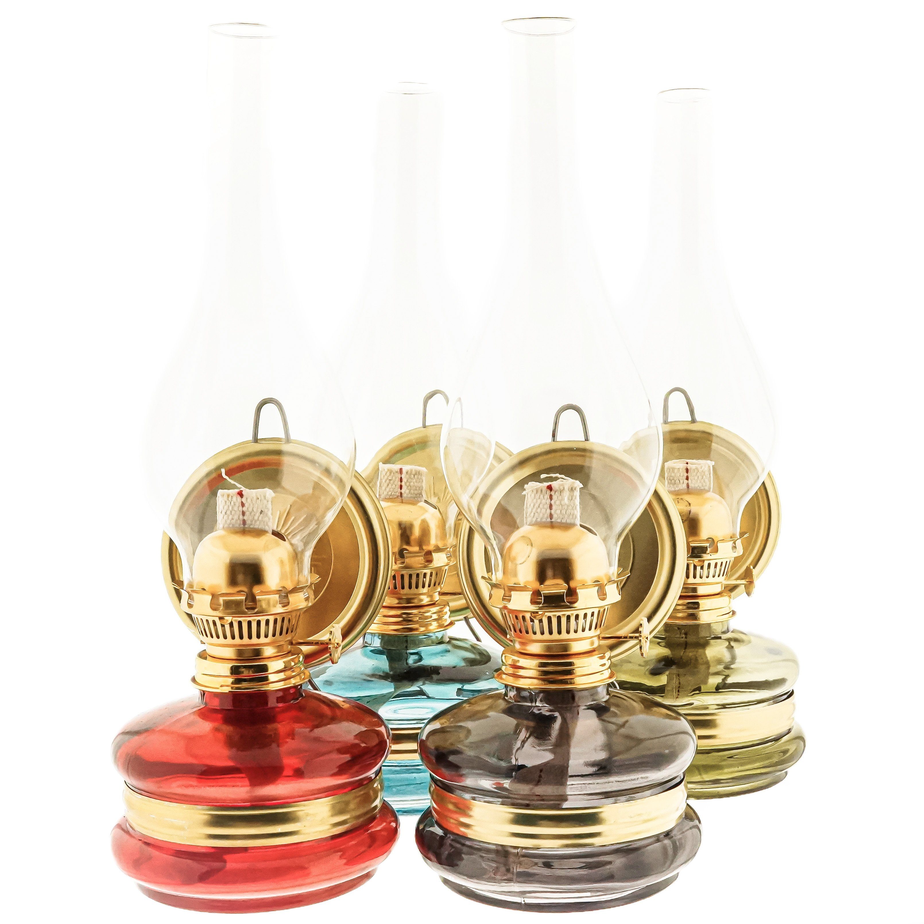 Almina Laterne Öllampe Glaszylinder Gold Petroleumlampe Vintage Dekolampe
