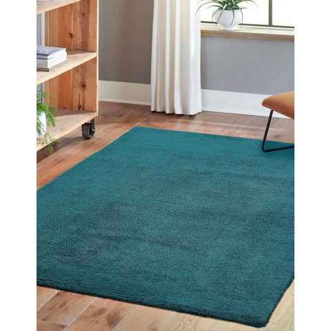 Teppich San Paolo, Andiamo, rechteckig, Höhe: 27 mm, Uni Farben, weiche Qualität, ideal im Wohnzimmer & Schlafzimmer