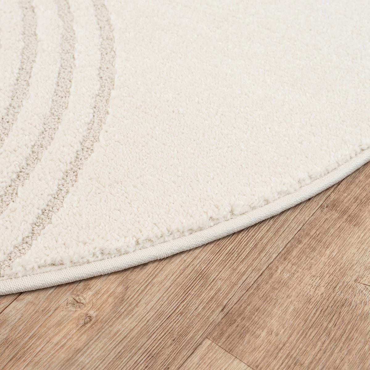 the carpet Teppich Elisa, rund, Höhe: 12 mm, moderner Wohnzimmer Teppich, hohe Flordichte und angenehm weich
