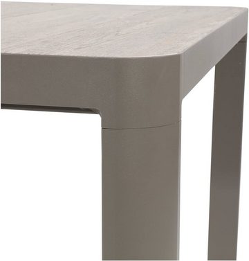 Lesli Living Gartentisch Tisch Gartentisch Tafel Castilla Pardo 220x100x74 cm beige Keramik Tischplatte