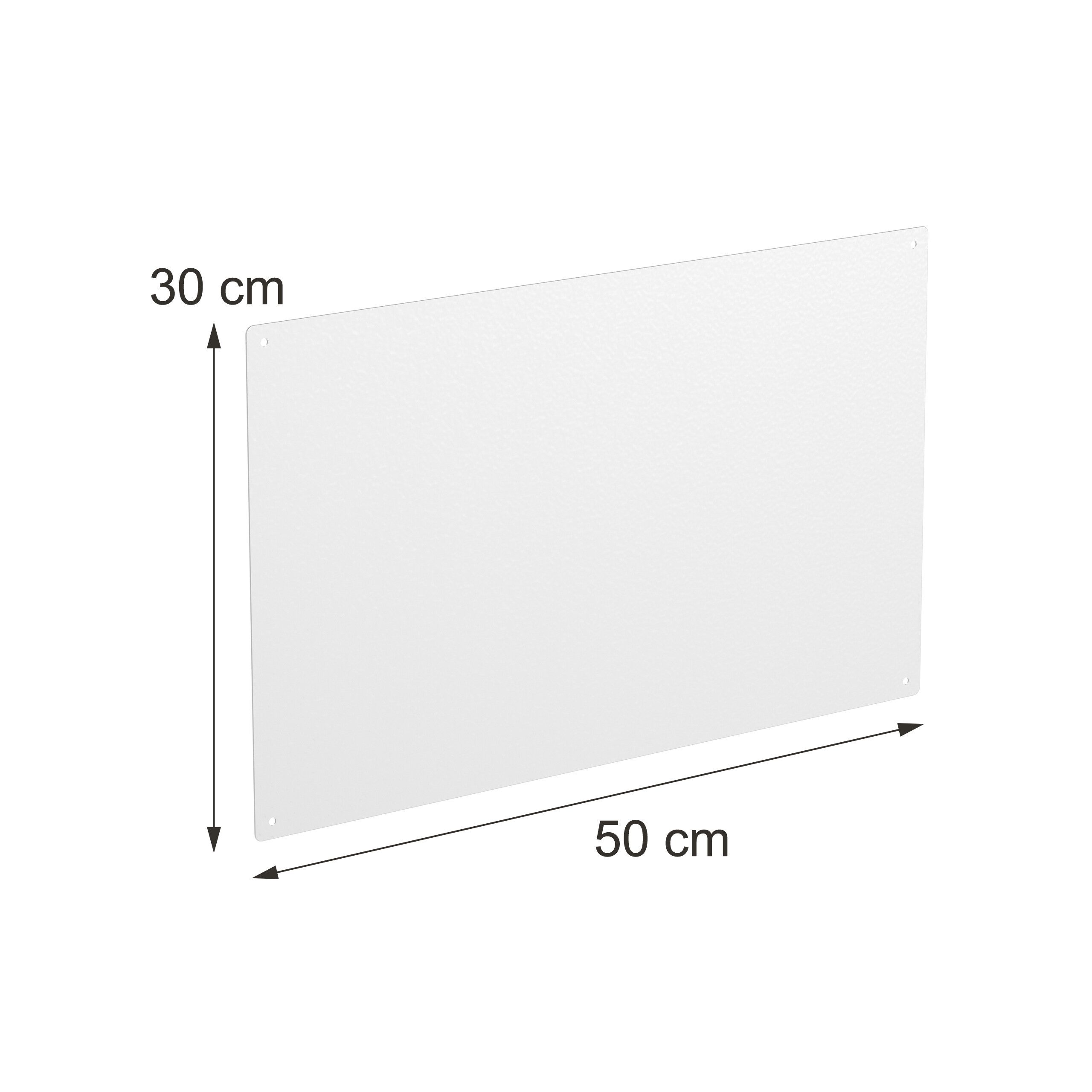 relaxdays Magnettafel Stahl beschreibbar, (13-tlg), weiß, 50 x 30 cm – Bild 4 von 5