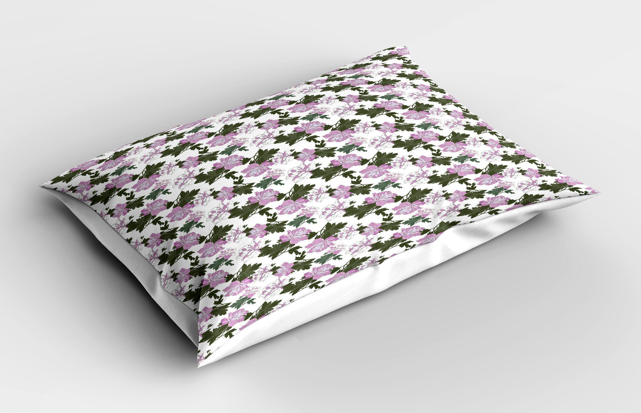 Standard King Töne (1 Gedruckter Blumen-Blüten Pfingstrose Violette Kissenbezug, Kissenbezüge Size Abakuhaus Dekorativer Stück),