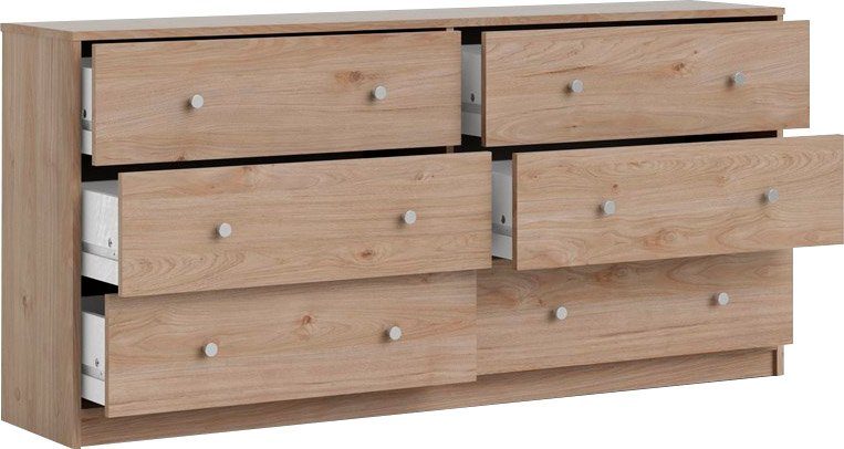 natur affaire Jackson cm x Knopfgriffe, einfache Home Schubkastenkommode, | Hickory 31,7 143,1 68,3 Stauraum, x Selbstmontage,