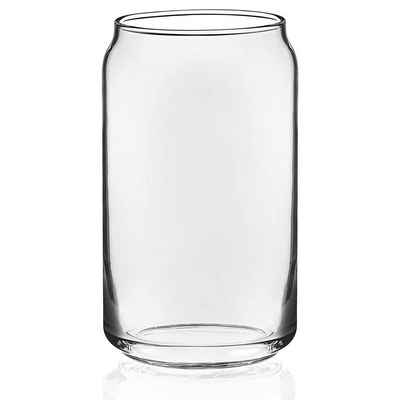 Jormftte Tumbler-Glas »Trinkgläser 4-teiliges Set – Vasenförmige Glasbecher, 400 ml Biergläser, Trinkbecher, Cocktailgläser, Whiskygläser, Eiskaffeegläser«, Klarglas 350ml