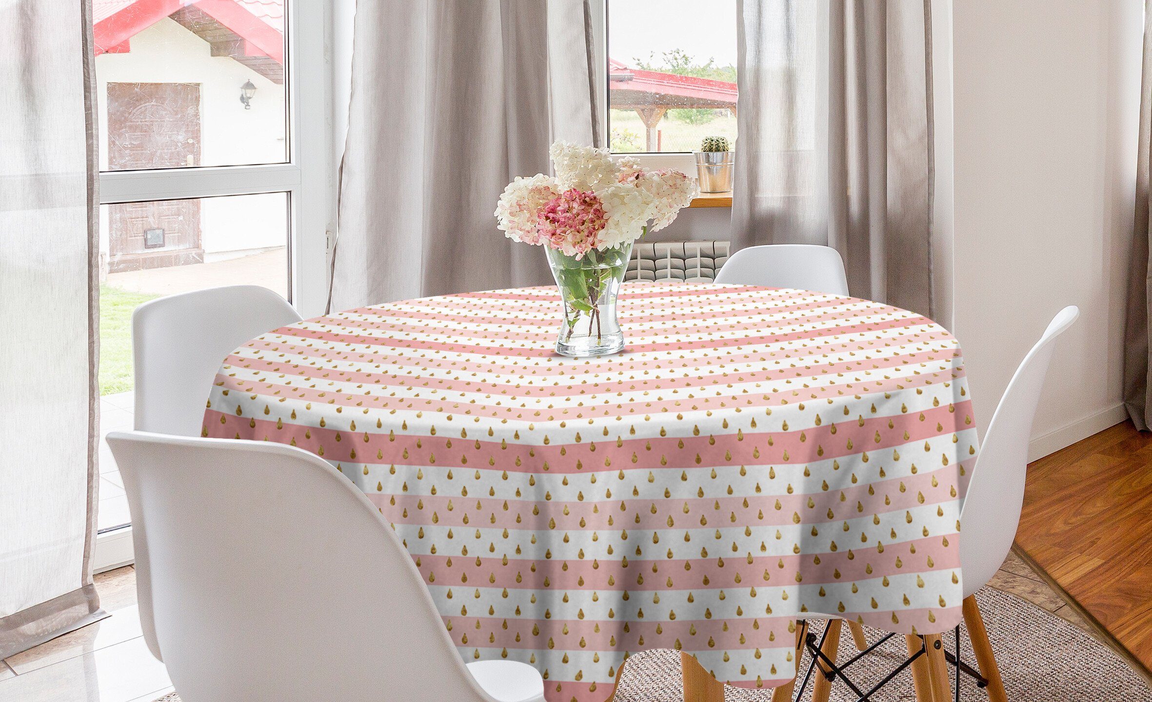 Seed Dekoration, Inspired für Tischdecke Grape Drops Küche Tischdecke Esszimmer Regen Kreis Abakuhaus Abdeckung