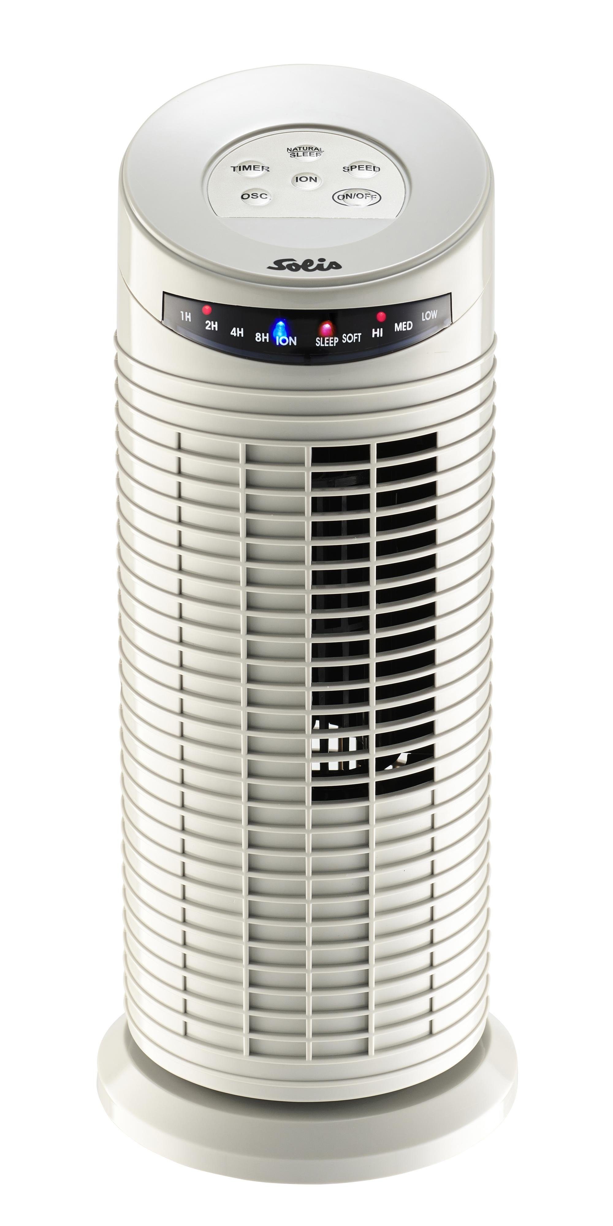 SOLIS OF SWITZERLAND Turmventilator Tower Fan, Typ 749, 35 W, Timer-Funktion, 3 Stufen, Oszillation