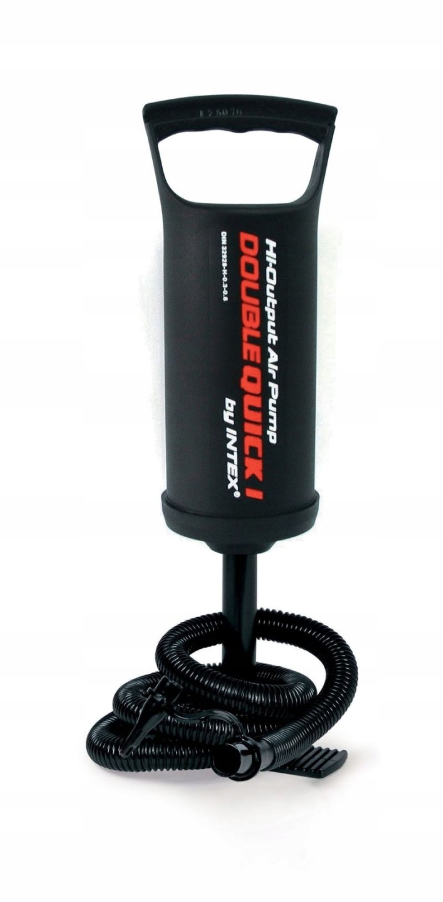 Intex Handpumpe INTEX Handpumpe 29 cm Double Quick Luftpumpe mit 3 Adaptern (1-tlg)