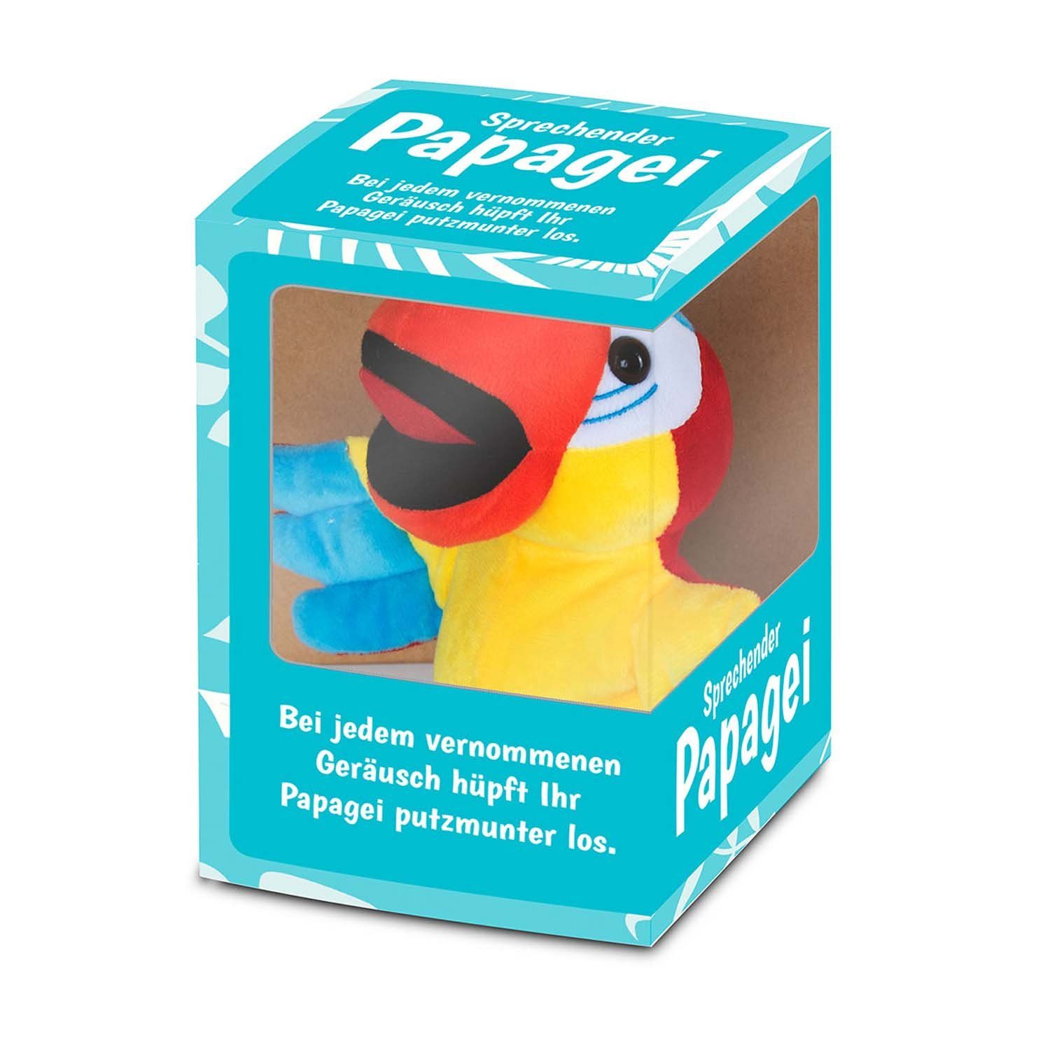 all Kids United Kuscheltier ALL KIDS UNITED GefülltTanzen & Sprechen Papagei, Papagei Plüschfigur (Plüschtier, Singendes Stofftier), Spricht nach, Spielt Melodie & flattert