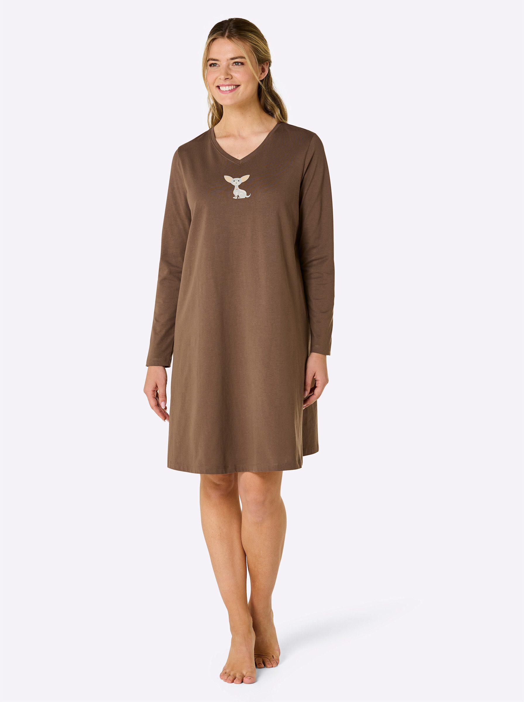 Witt Nachthemd Sleepshirts Langarm (2-tlg)